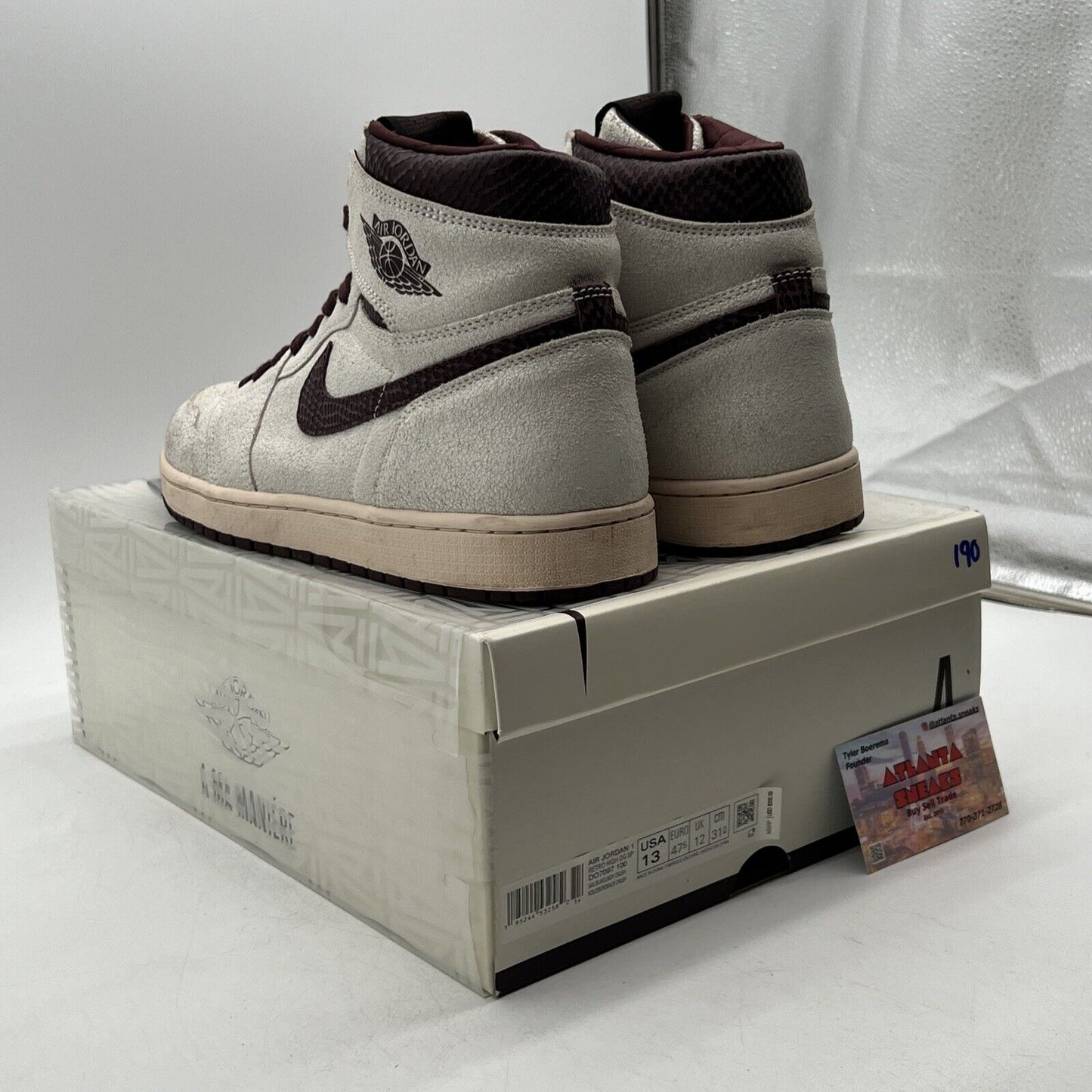 Size 13 - Jordan 1 OG x A Ma Maniere High Airness Maroon (DO7097-100)