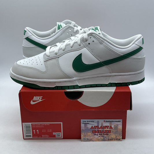 Size 11 - Nike Dunk Low Summit White Malachite Green Leather (DV0831-107)