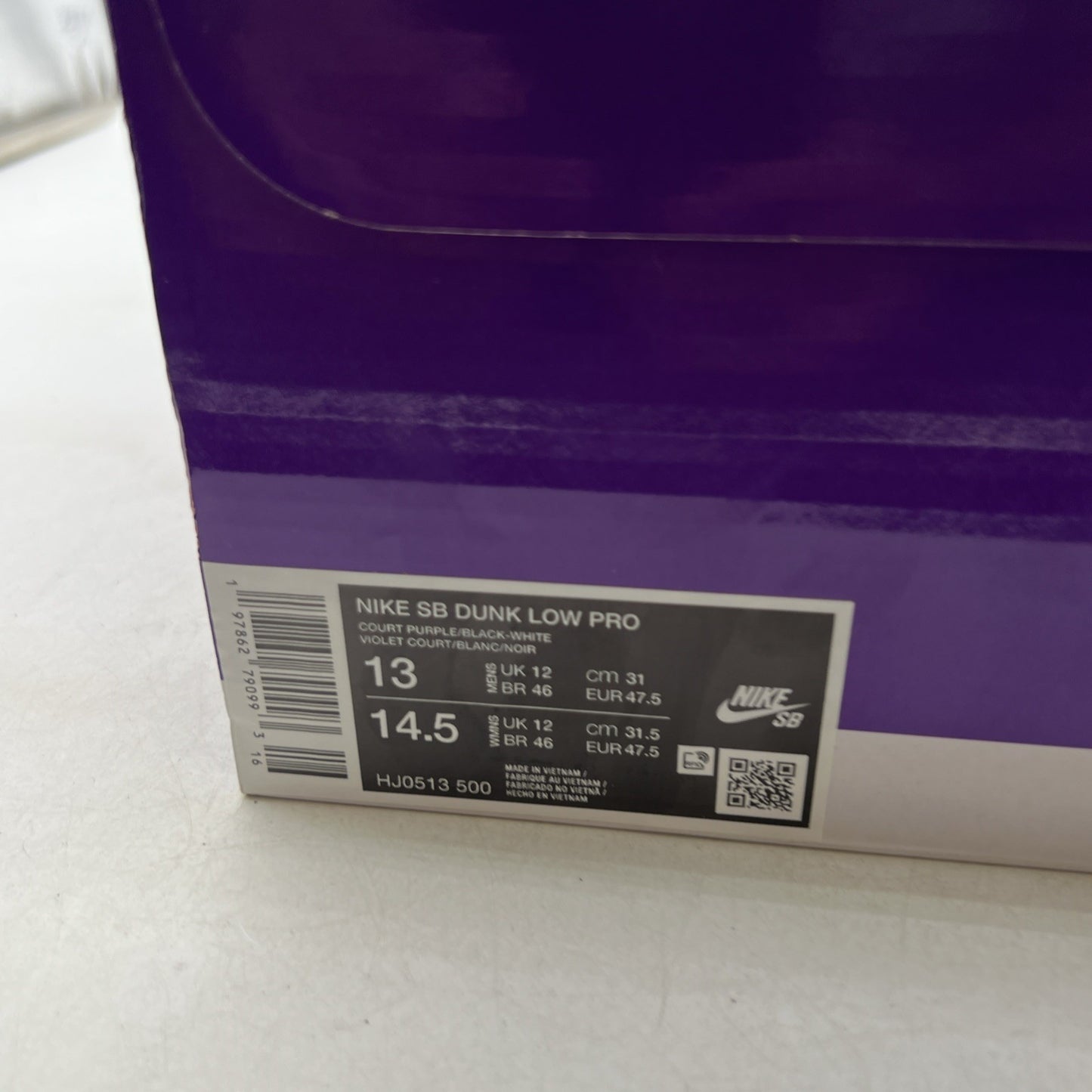 Size 13 - Nike Hayley Wilson x Dunk SB Low Court Purple (HJ0513-500)