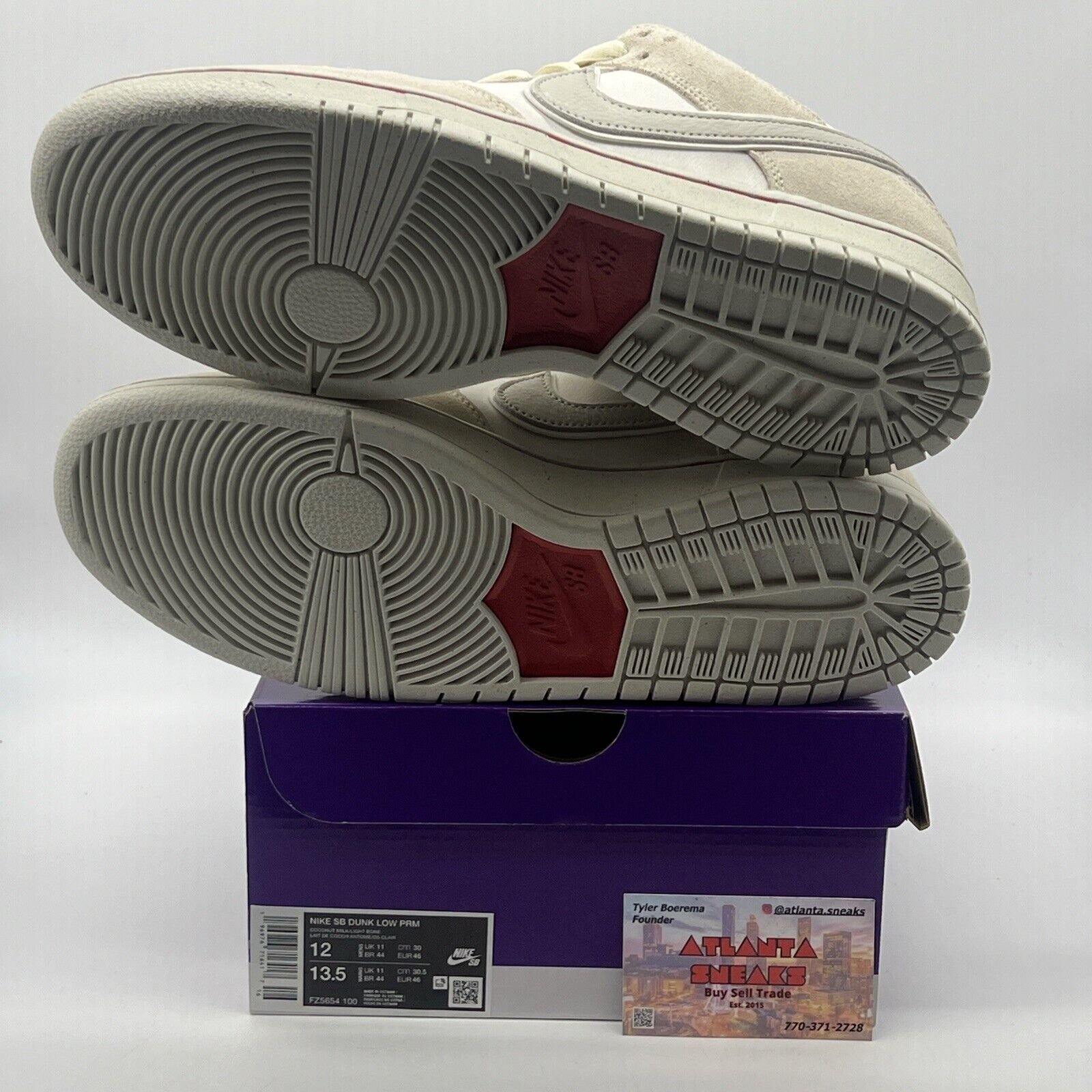 Size 12 - Nike Dunk Premium SB Low City of Love Collection - Coconut Milk