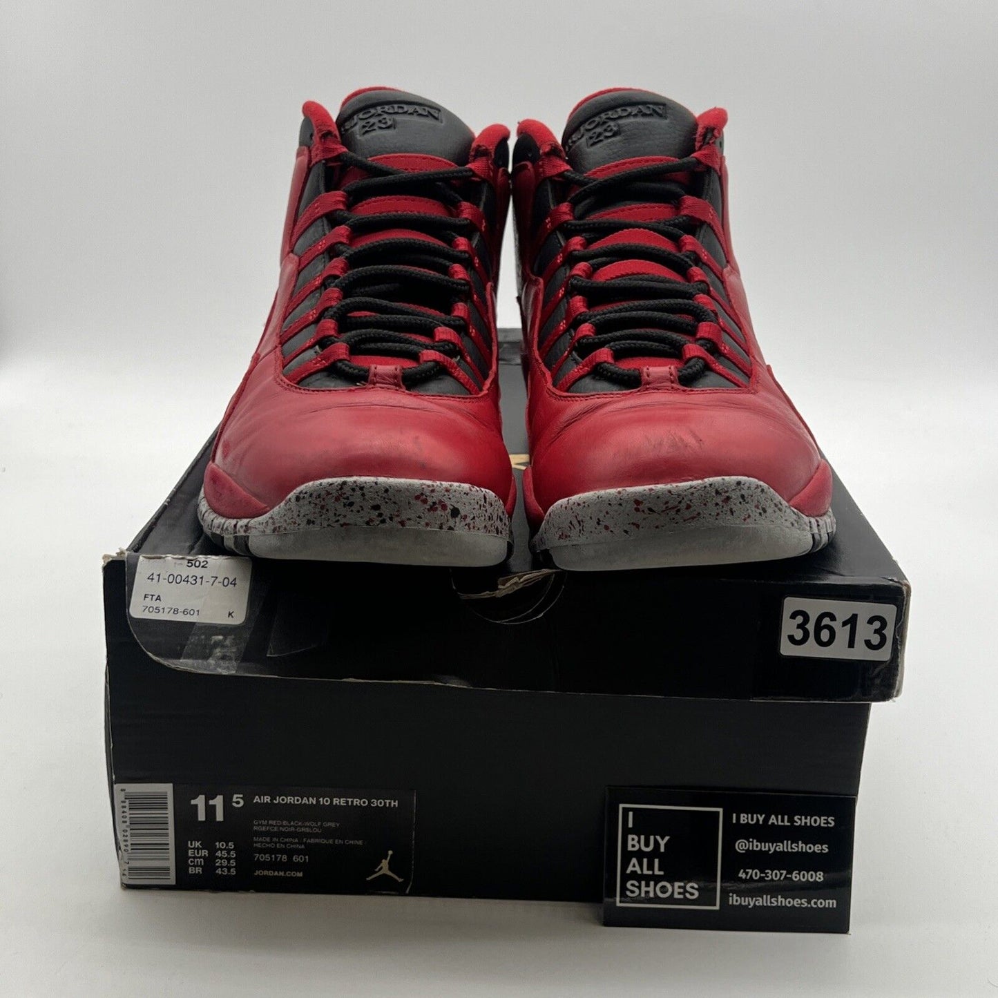 Size 11.5 - Air Jordan 10 Retro Bulls Over Broadway (705178-601)