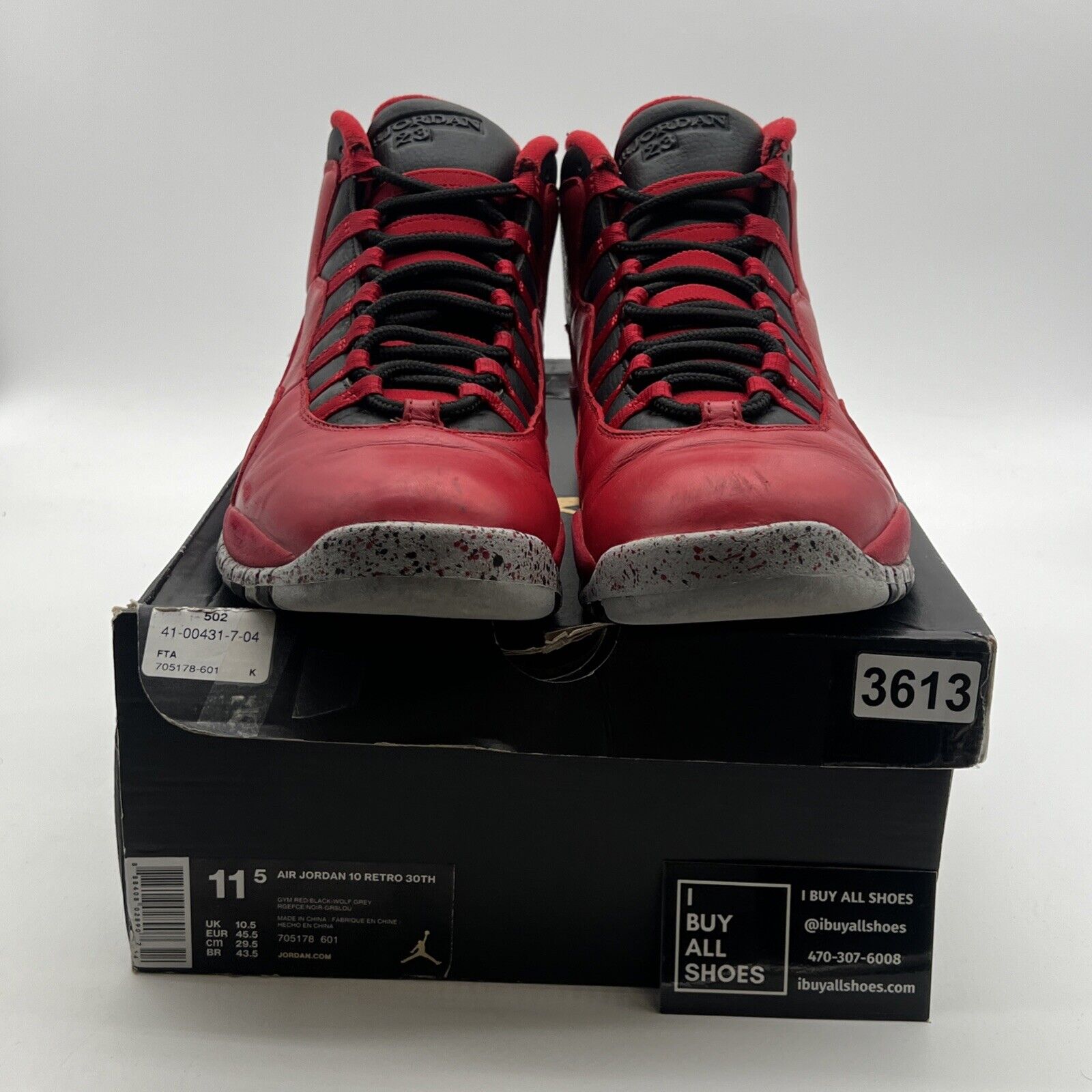 Size 11.5 - Air Jordan 10 Retro Bulls Over Broadway (705178-601)