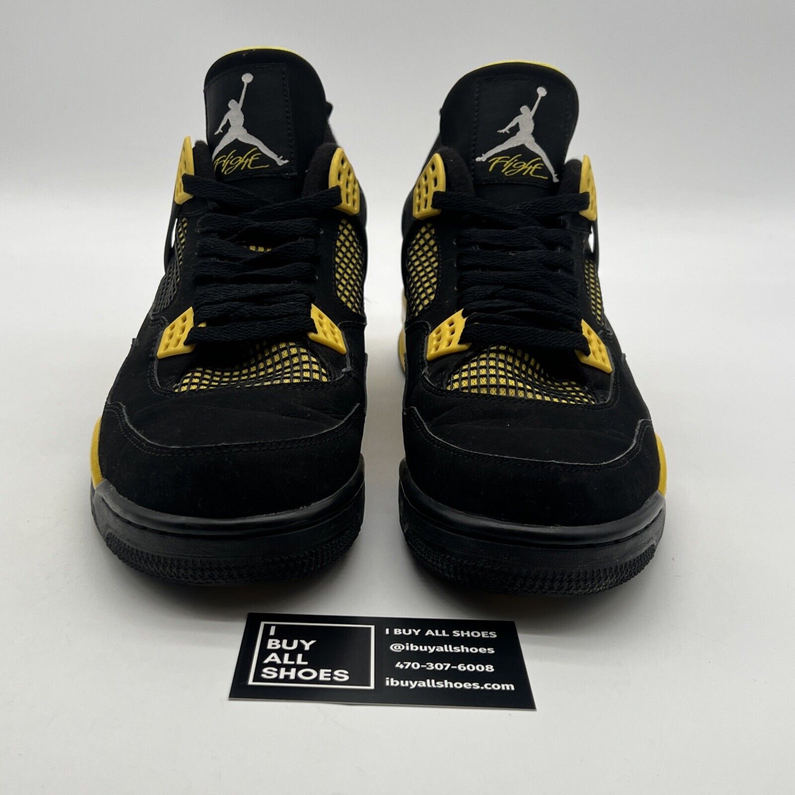 Size 10.5 - Air Jordan 4 Retro Low Thunder (308497-008)