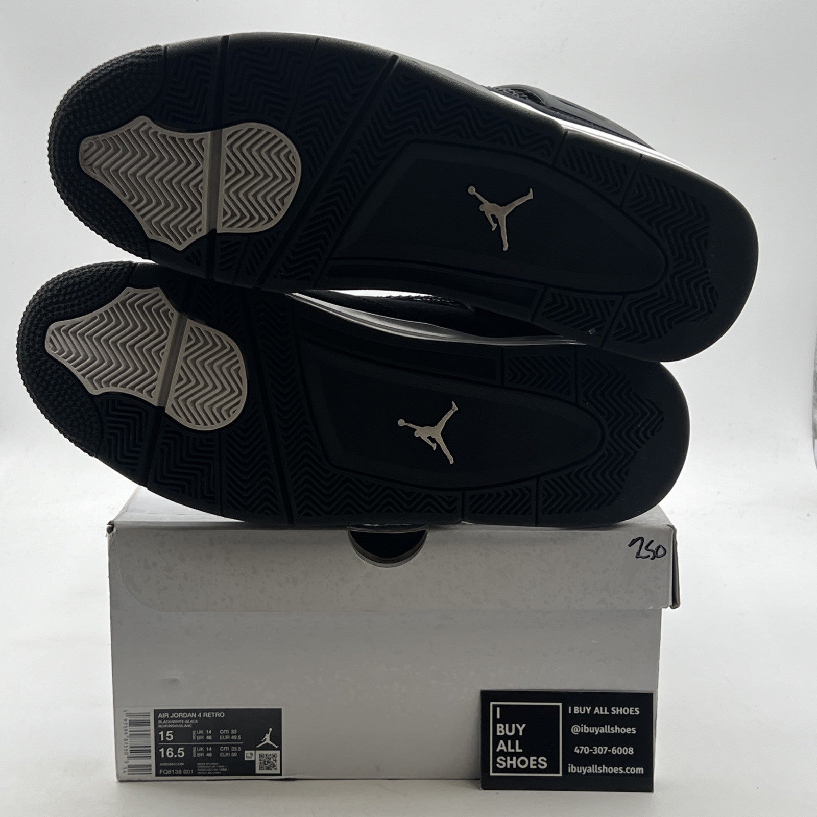 Size 15 - Air Jordan 4 Retro White Thunder (FQ8138-001)