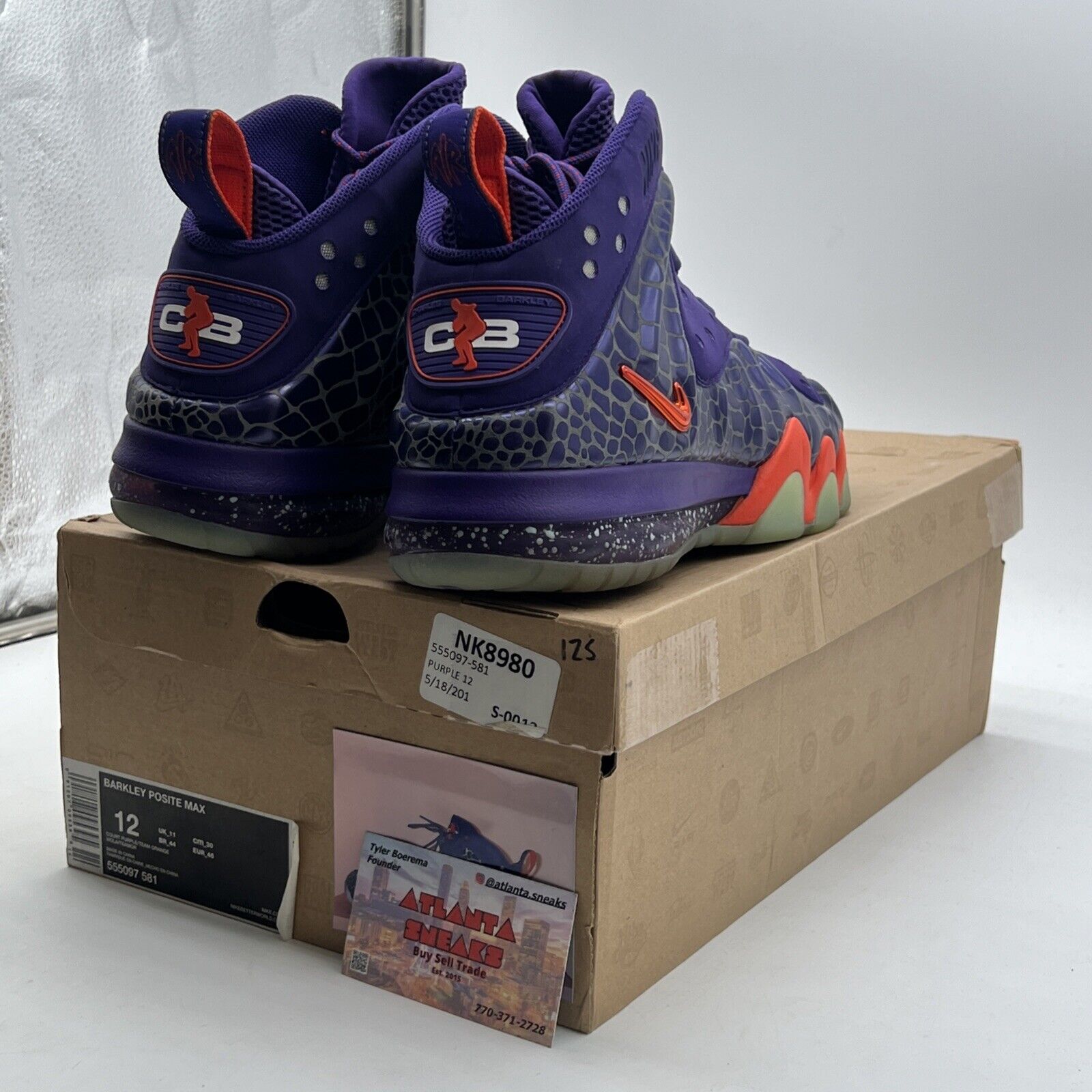 Size 12 - Nike Barkley Posite Max Phoenix Suns (555097-581)