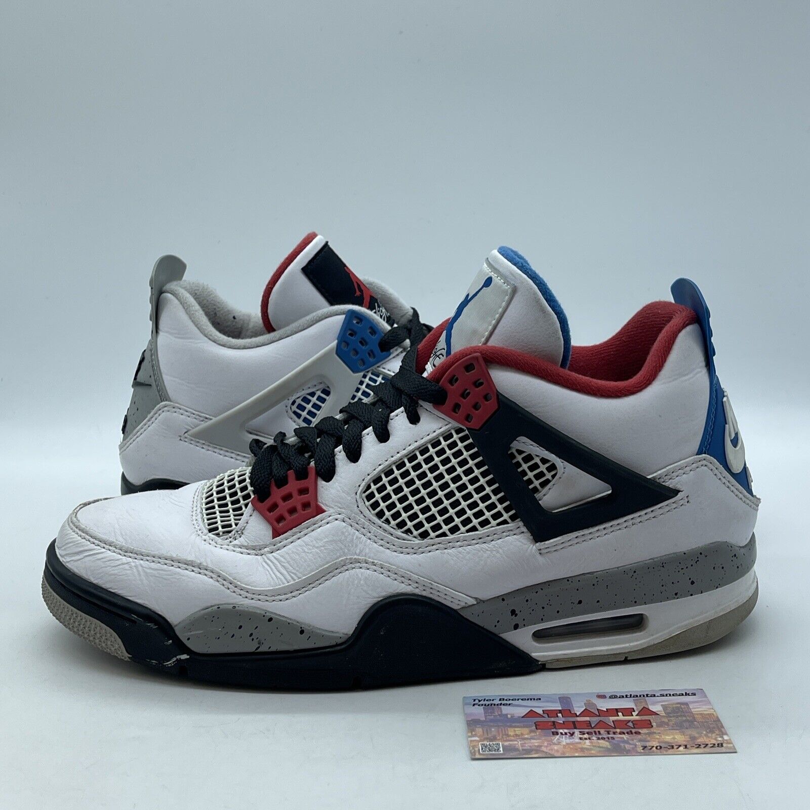 Size 9.5 - Jordan 4 Retro SE Mid What The 4 White Black Multi (CI1184-146)