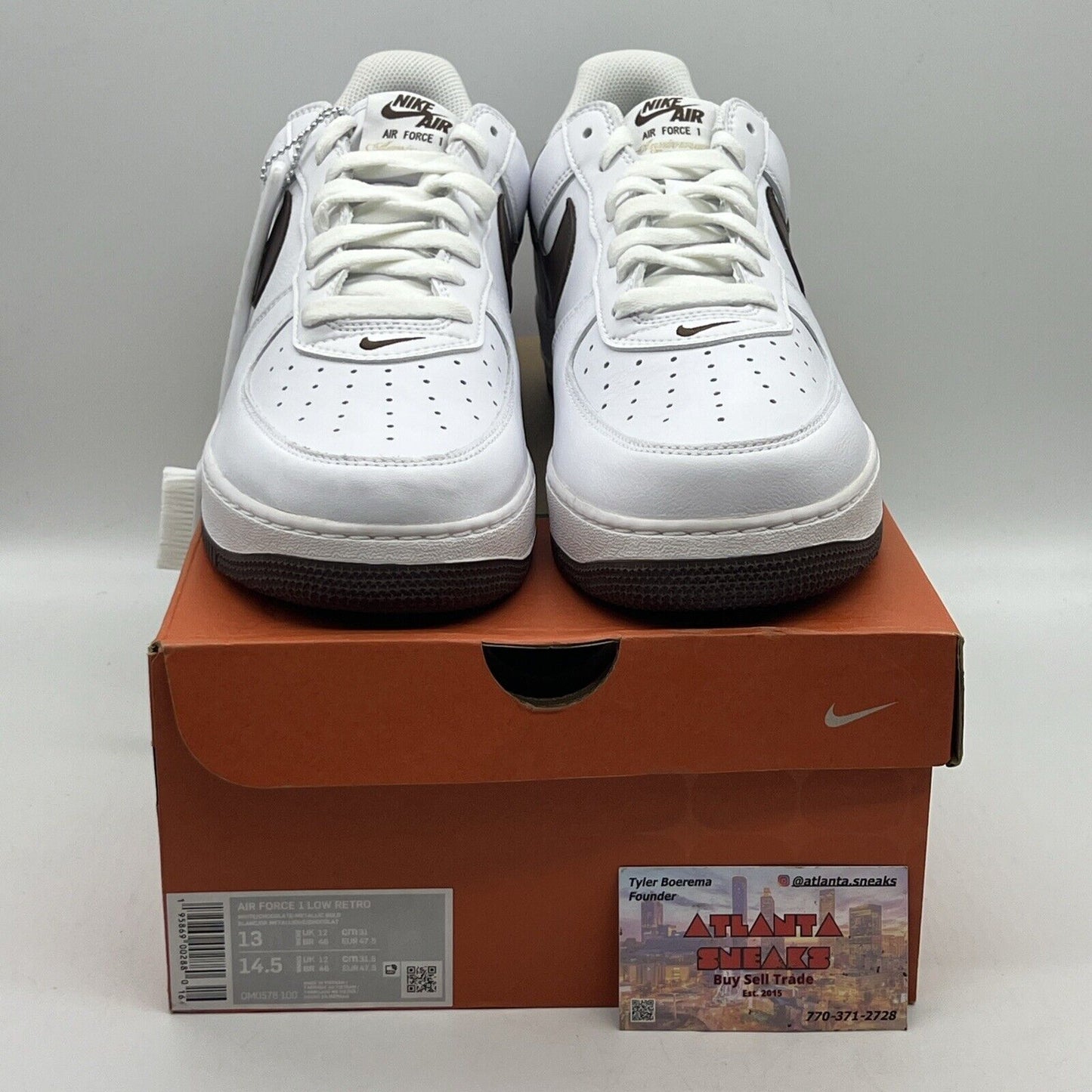 Size 13 - Nike Air Force 1 Low Retro White Brand New Og All