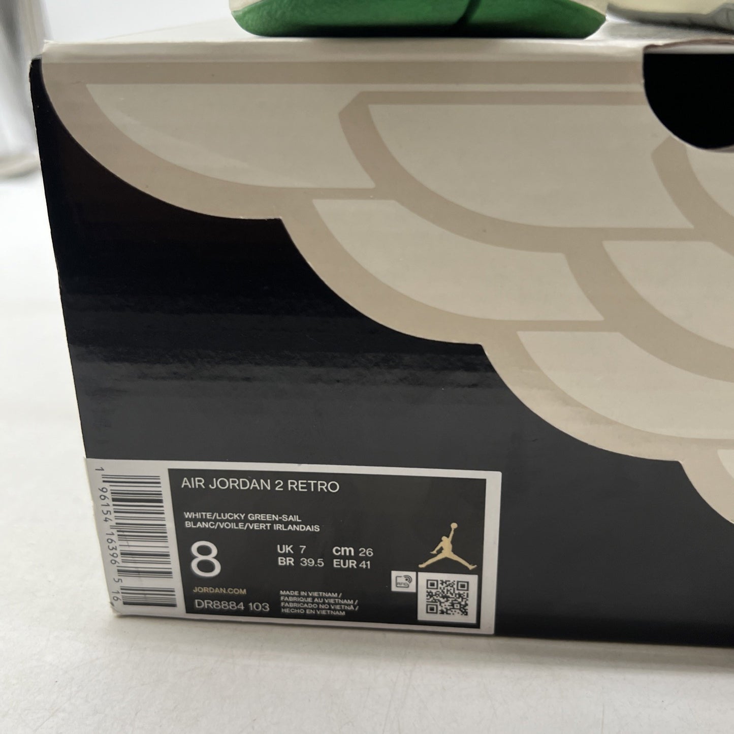 Size 8 - Air Jordan 2 Retro Lucky Green (DR8884-103)