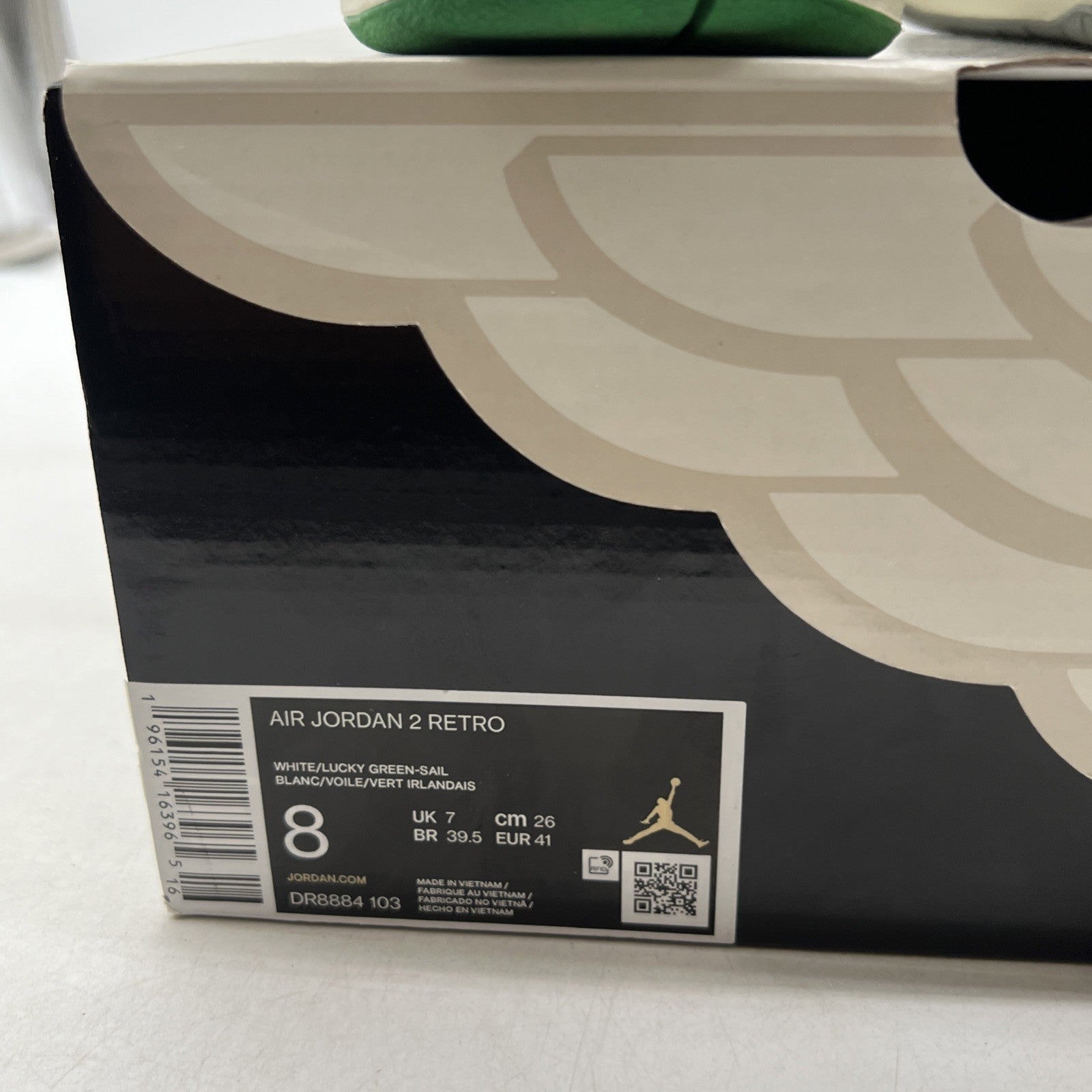 Size 8 - Air Jordan 2 Retro Lucky Green (DR8884-103)
