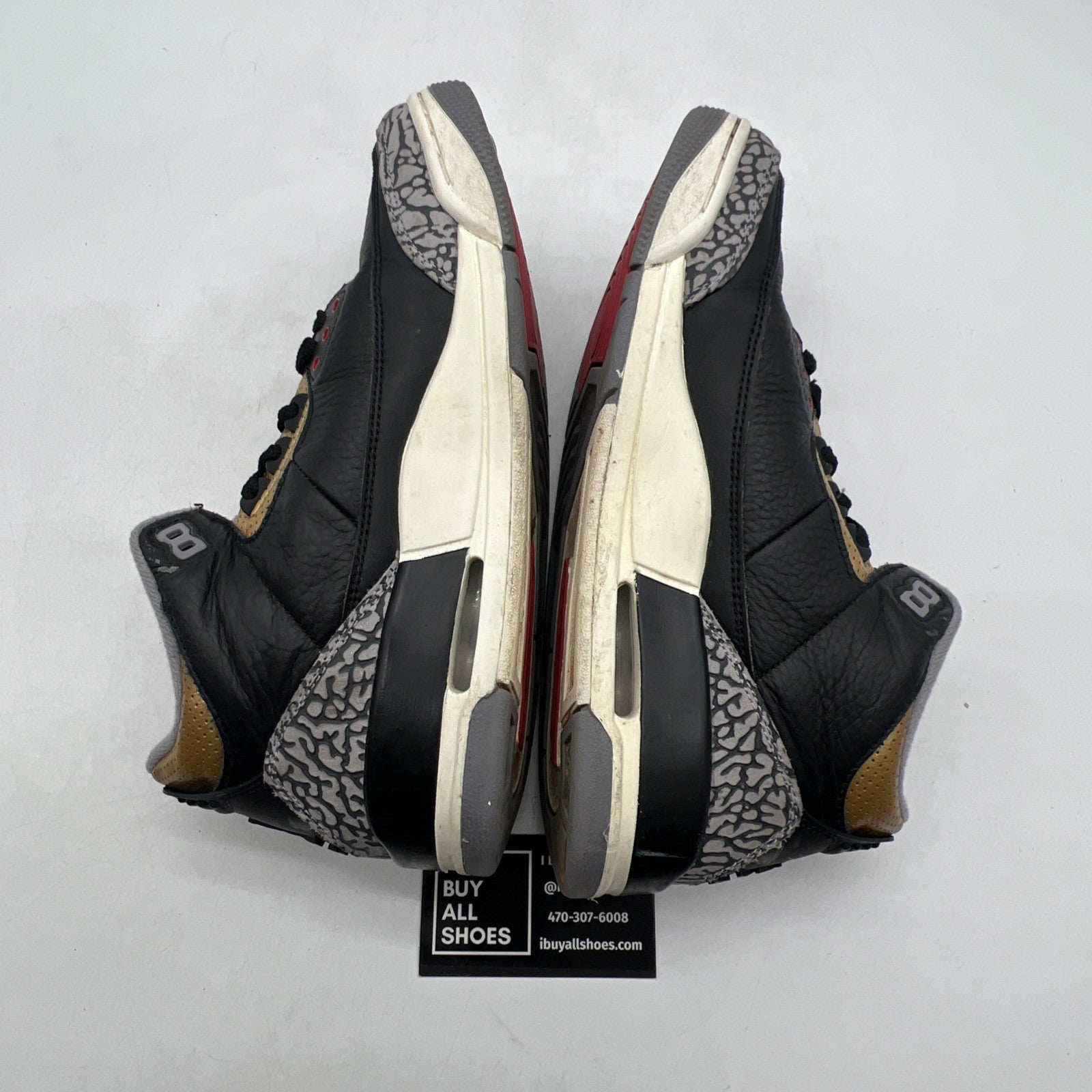Size 9.5 - Air Jordan 3 Retro Mid Black Gold W (CK9246-067)