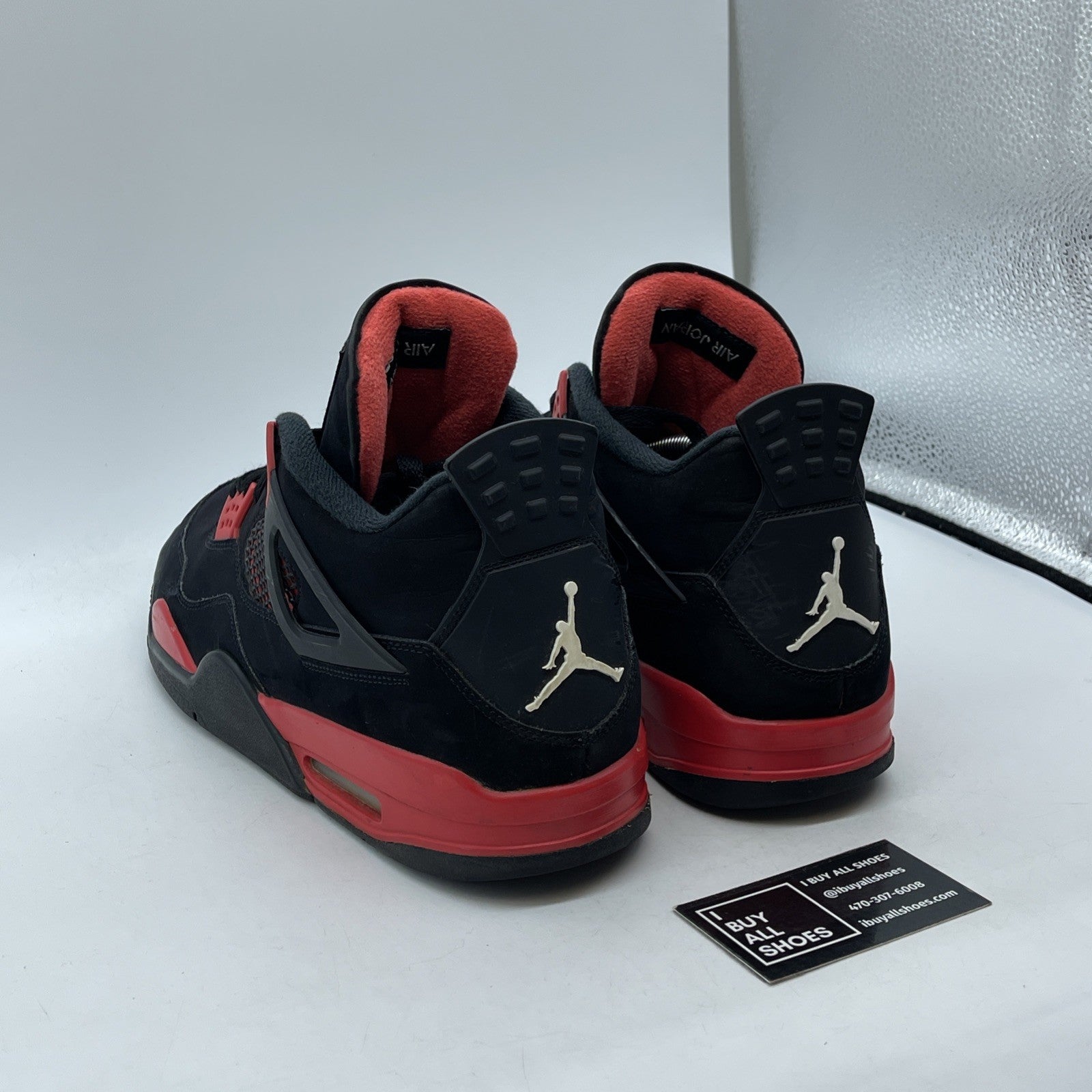 Size 13 - Jordan 4 Retro Mid Red Thunder Red Black White Suede (CT8527-016)