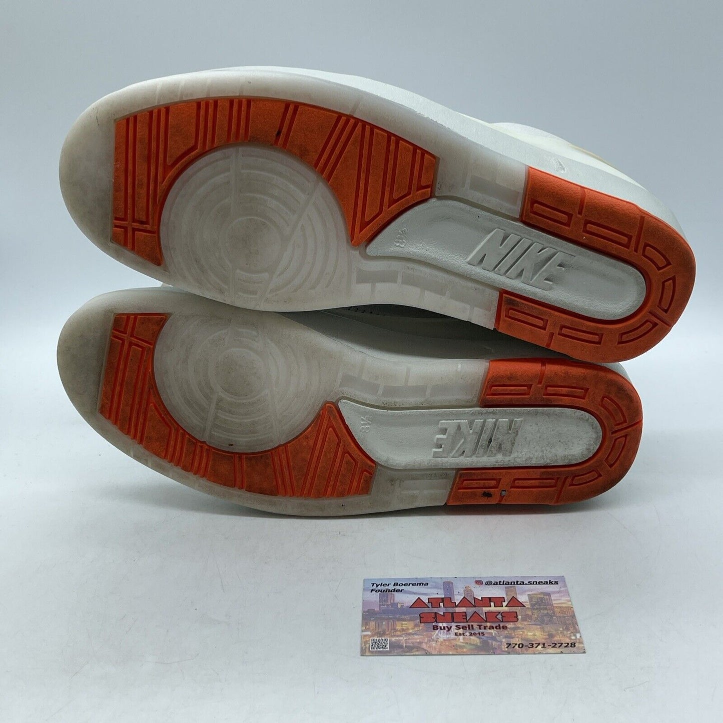 Size 8.5 - Shelflife x Air Jordan 2 Retro Low White Orange Suede (DV7128-110)