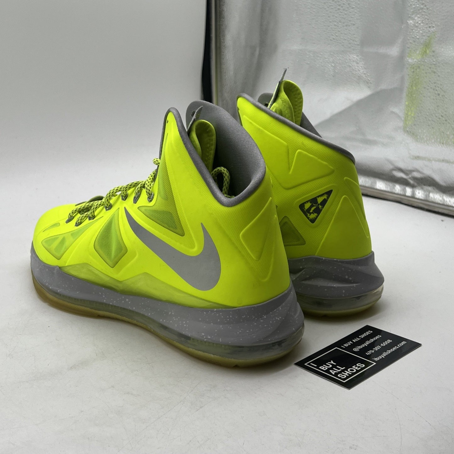 Size 13 - Nike LeBron 10 Volt - (541100-700)
