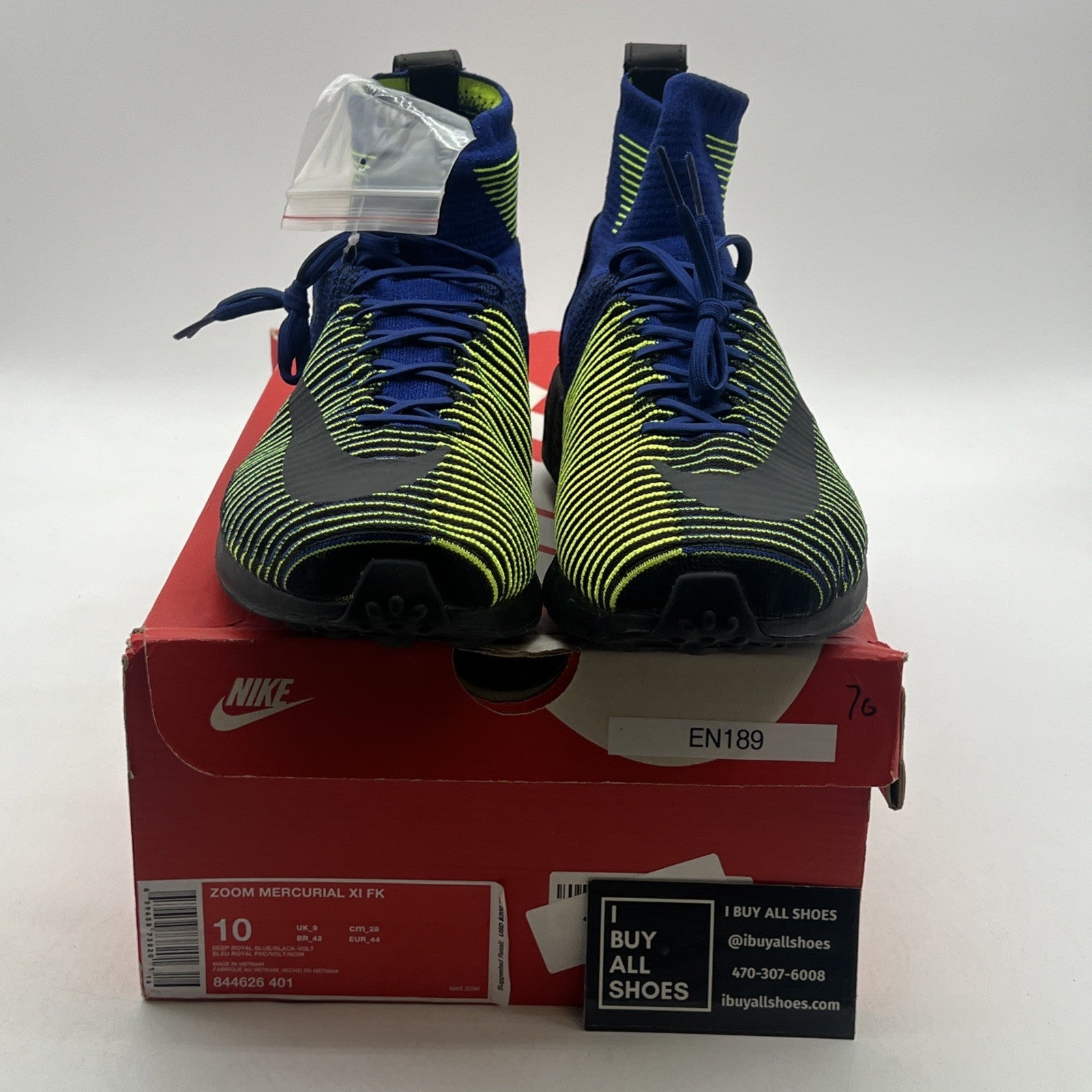 Size 10 - Nike Zoom Mercurial Flyknit Deep Royal Blue (844626-401)