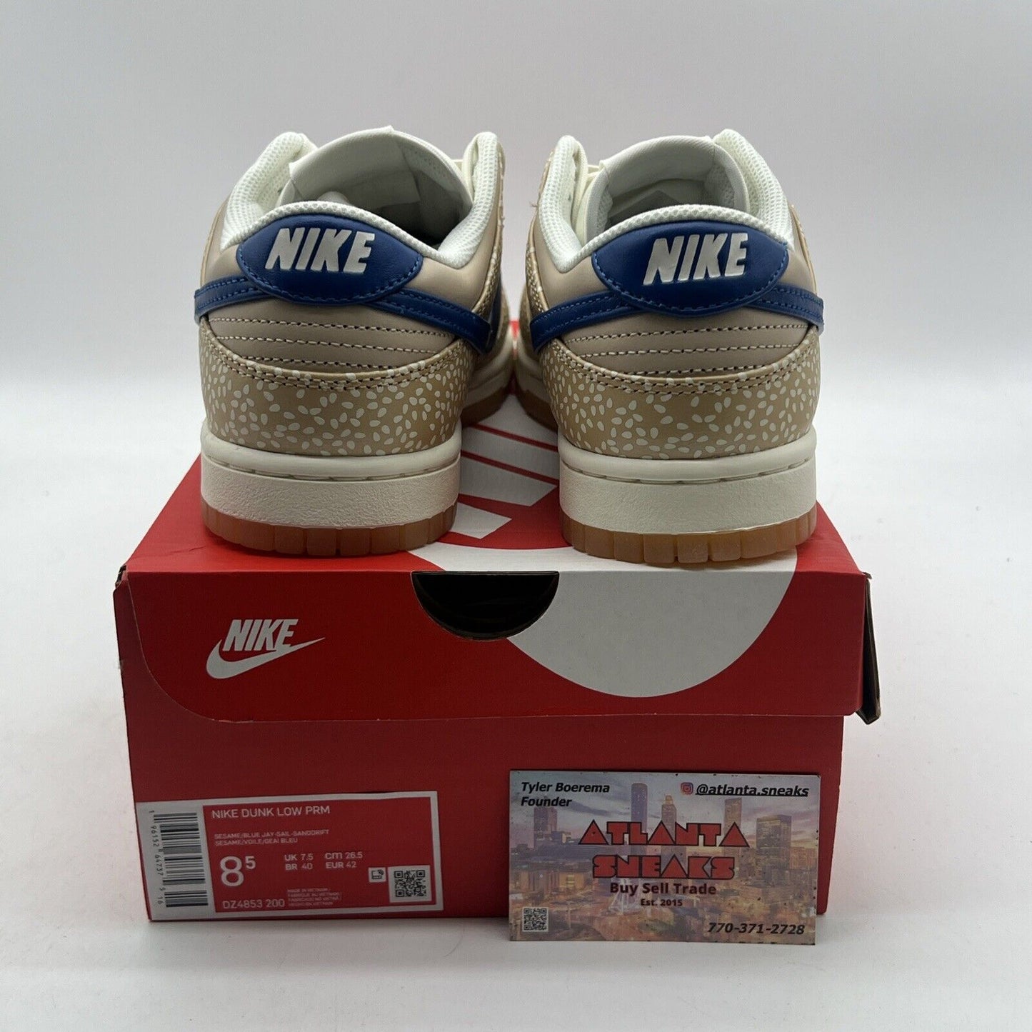 Size 8.5 - Nike Dunk Low Premium Montreal Bagel Sesame (DZ4853-200)