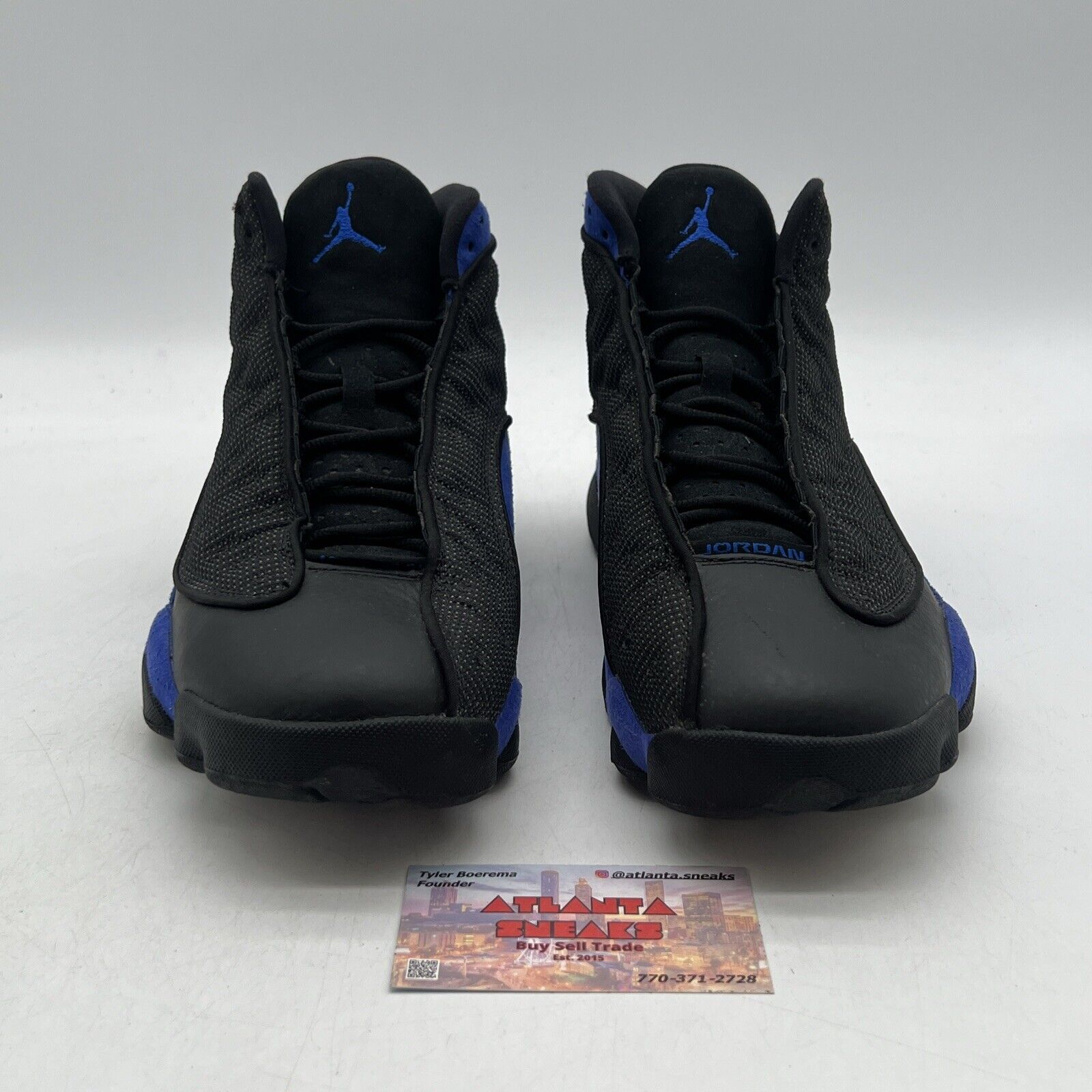 Size 10 - Jordan 13 Retro Hyper Royal 2020 Black Blue Leather (414571-040)