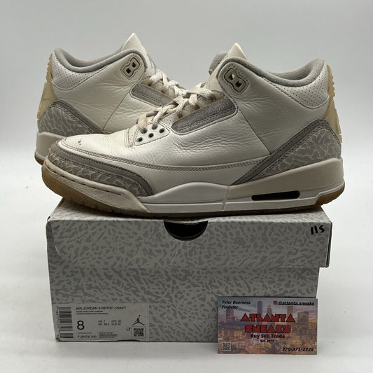 Size 8 - Air Jordan 3 Retro Craft (FJ9479-100)