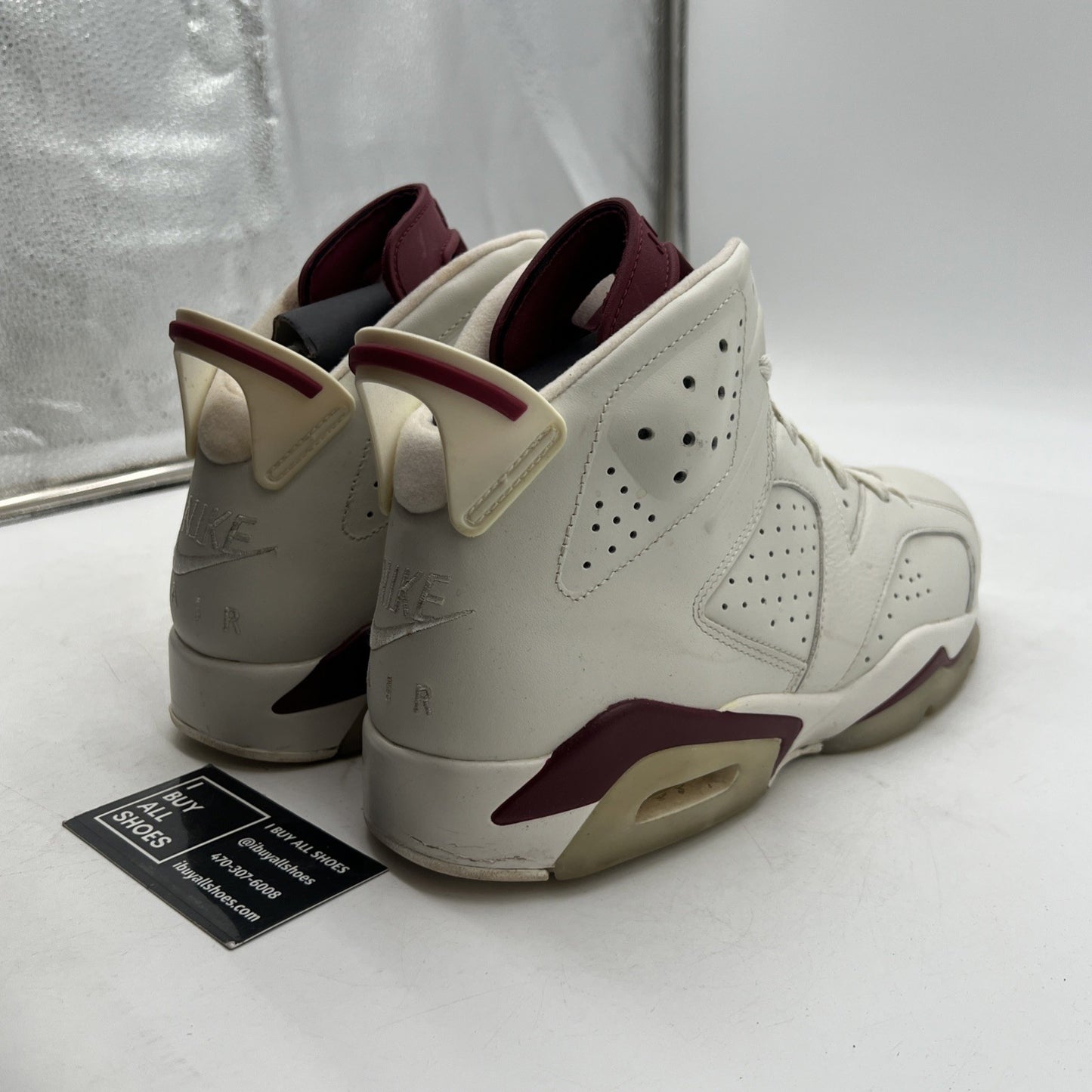 Size 10.5 - Air Jordan 6 Retro 2015 Maroon (384664-116)