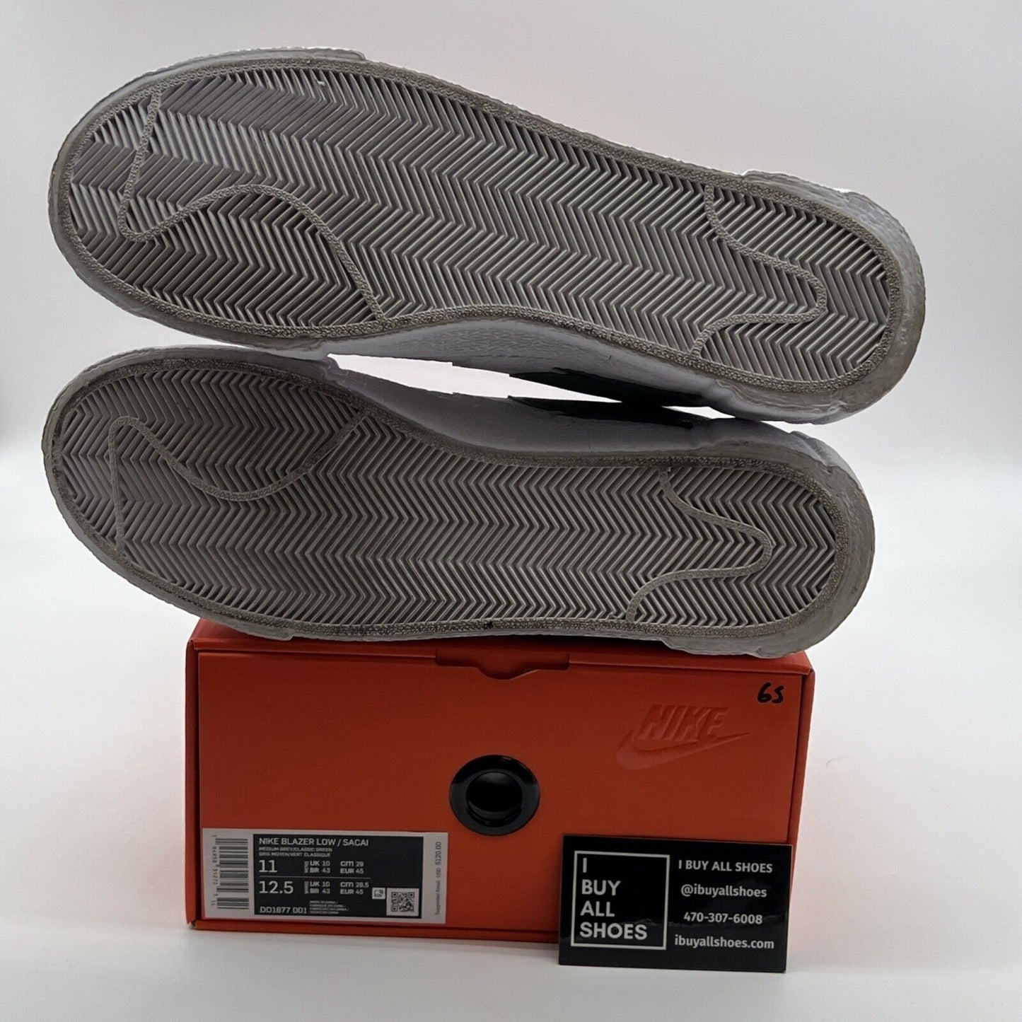 Size 11 - Nike sacai x Blazer Low Classic Green (DD1877-001)