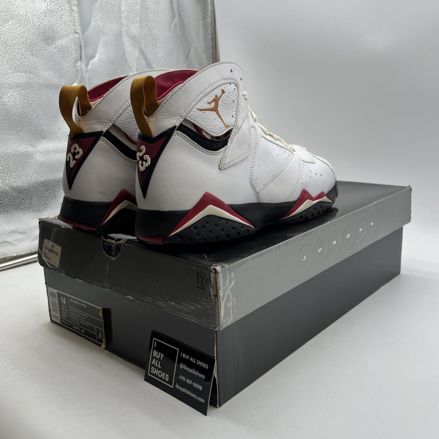 Size 14 - Air Jordan 7 Retro 2011 Cardinal (304775-104)