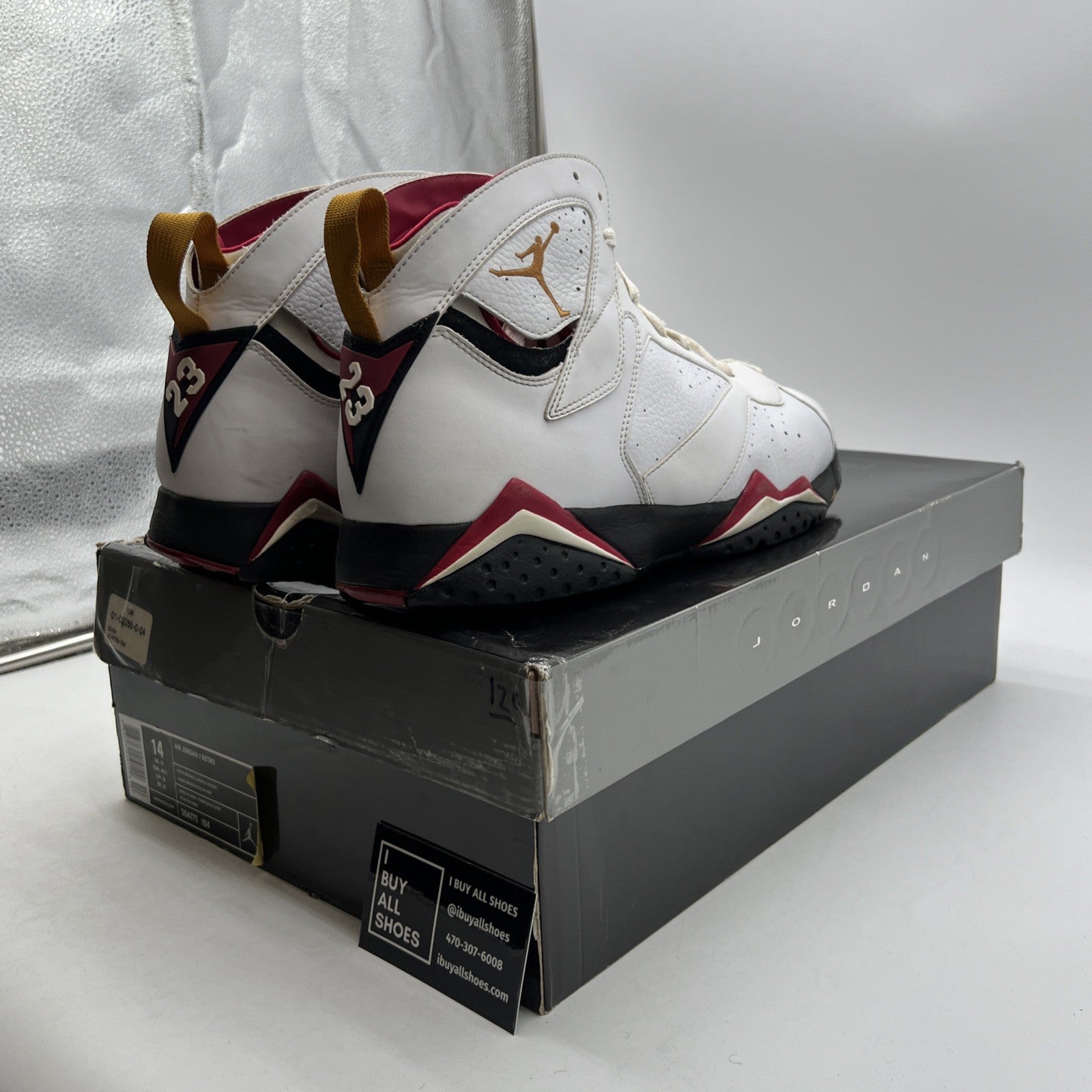 Size 14 - Air Jordan 7 Retro 2011 Cardinal (304775-104)