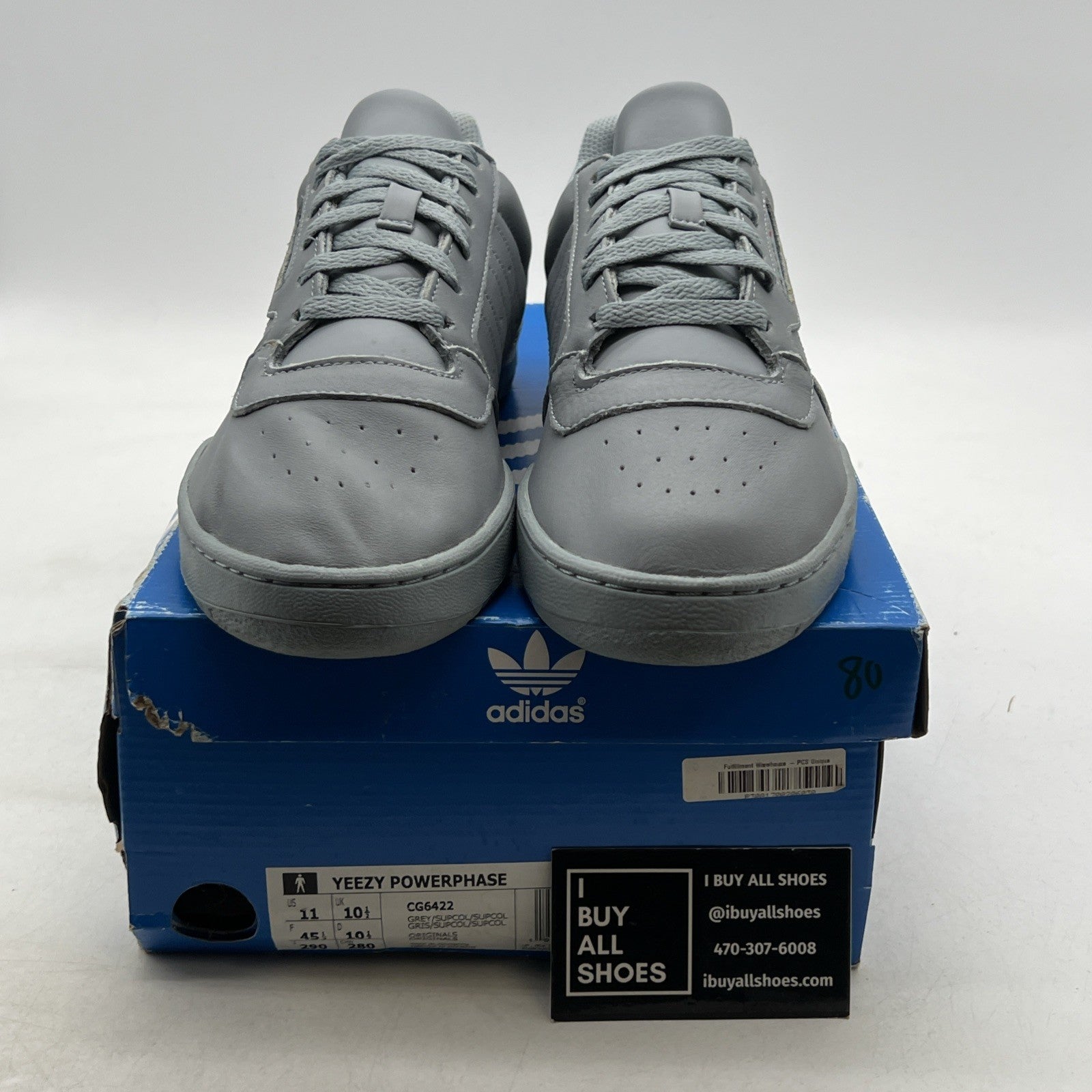 Size 11 - adidas Yeezy PowerPhase Calabasas Grey (CG6422)
