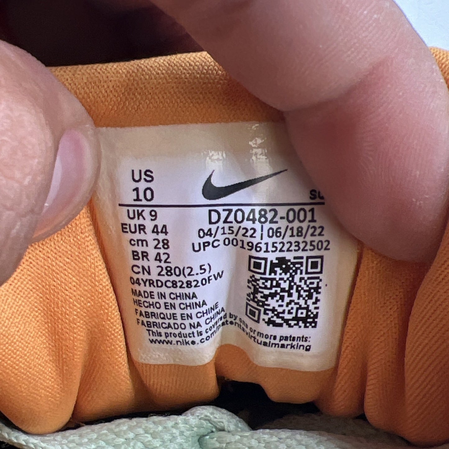 Size 10 - Nike Air Max 1 Premium Ugly Duckling - Honeydew (DZ0482-001)