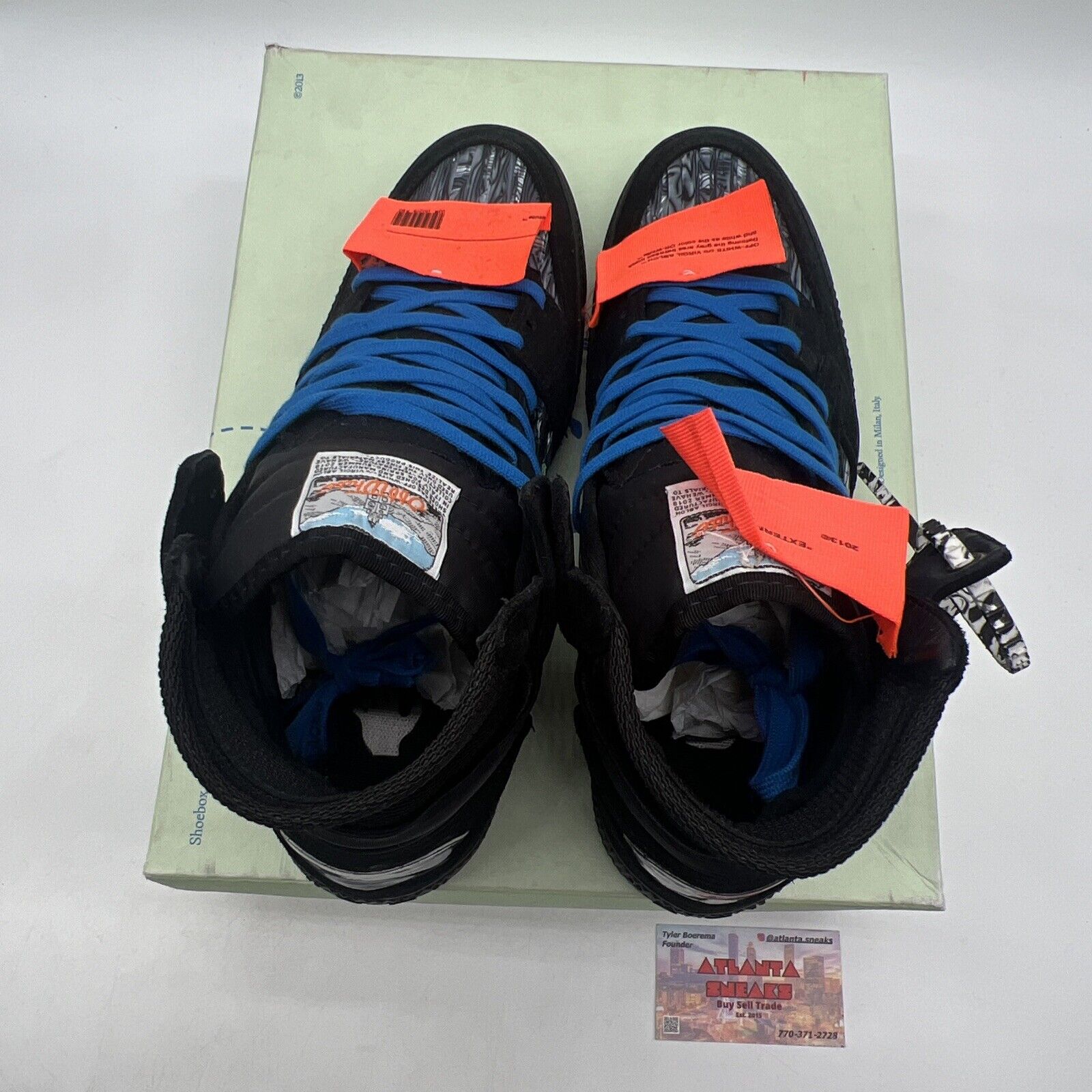 Size 11 - Off-White Off Court High Black Optical White (OMIA065F20LEA001)