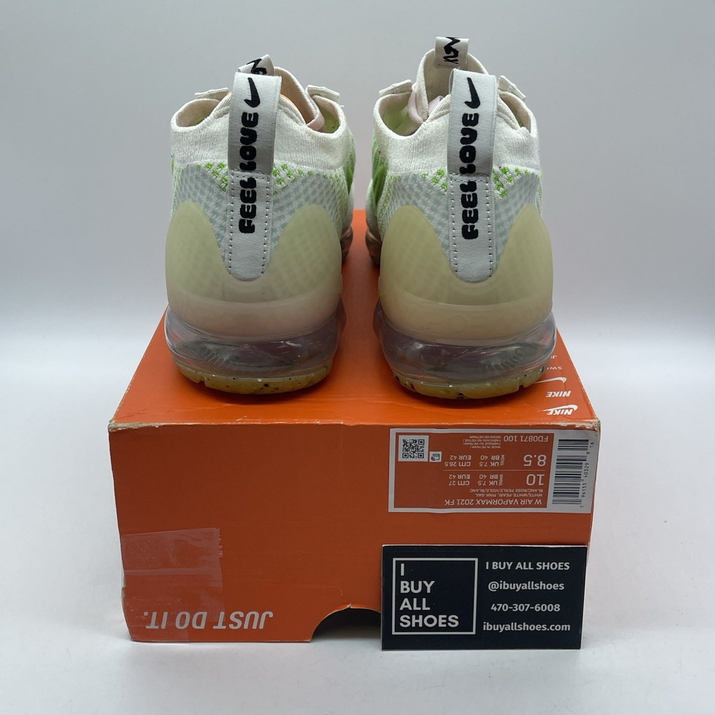 Size 10W - Nike Air VaporMax 2021 Flyknit Next Nature Feel Love (FD0871-100)