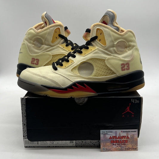 Size 12 - Air Jordan 5 SP x Off-White Mid Sail (DH8565-100)