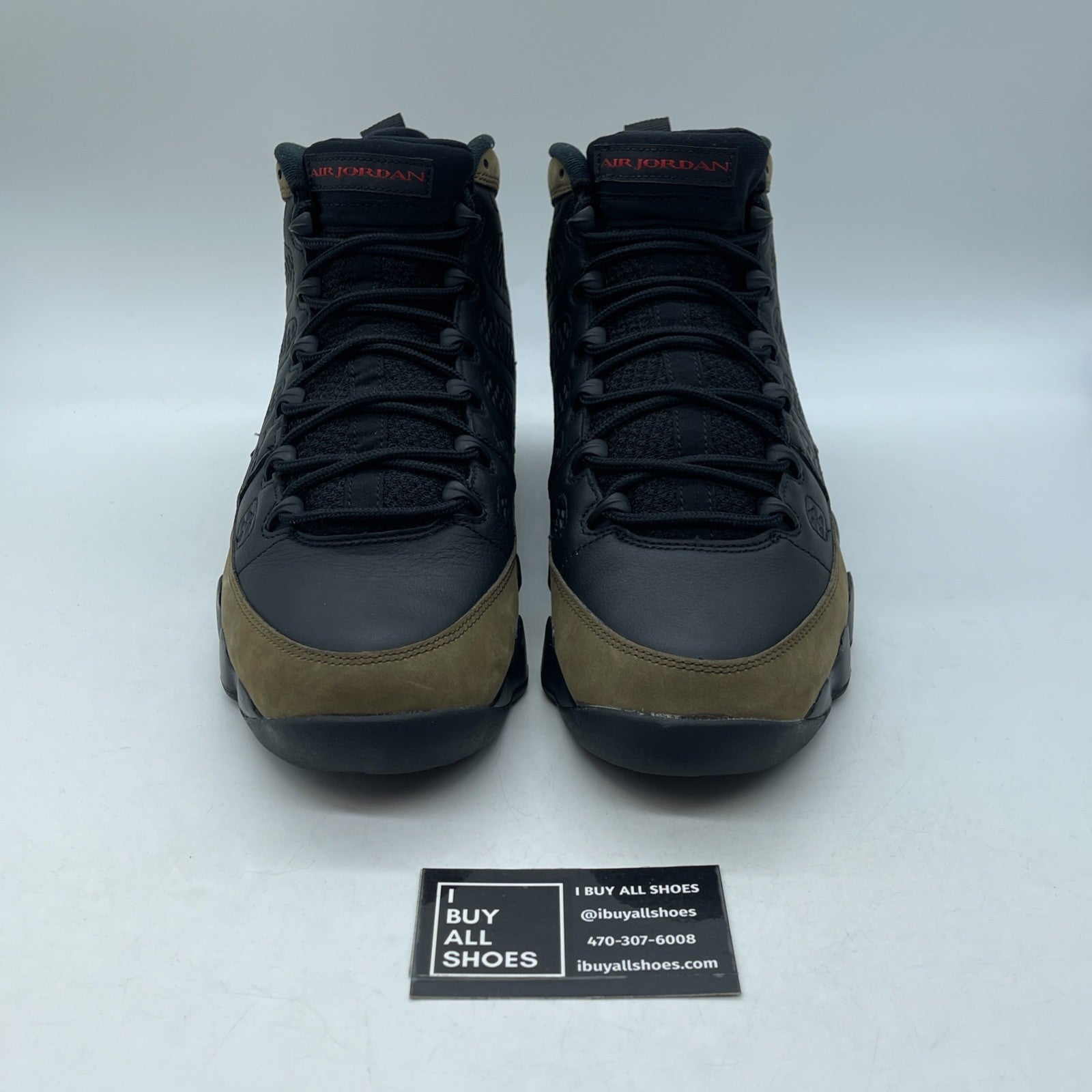 Size 10.5 - Air Jordan 9 Retro 2024 Olive Green Black Red Suede (HV4794-030)