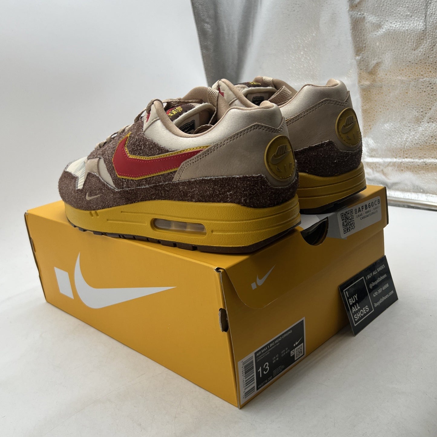Size 13 - Nike Air Max 1 Low Poly - Big Head Origins (HV5776-200)