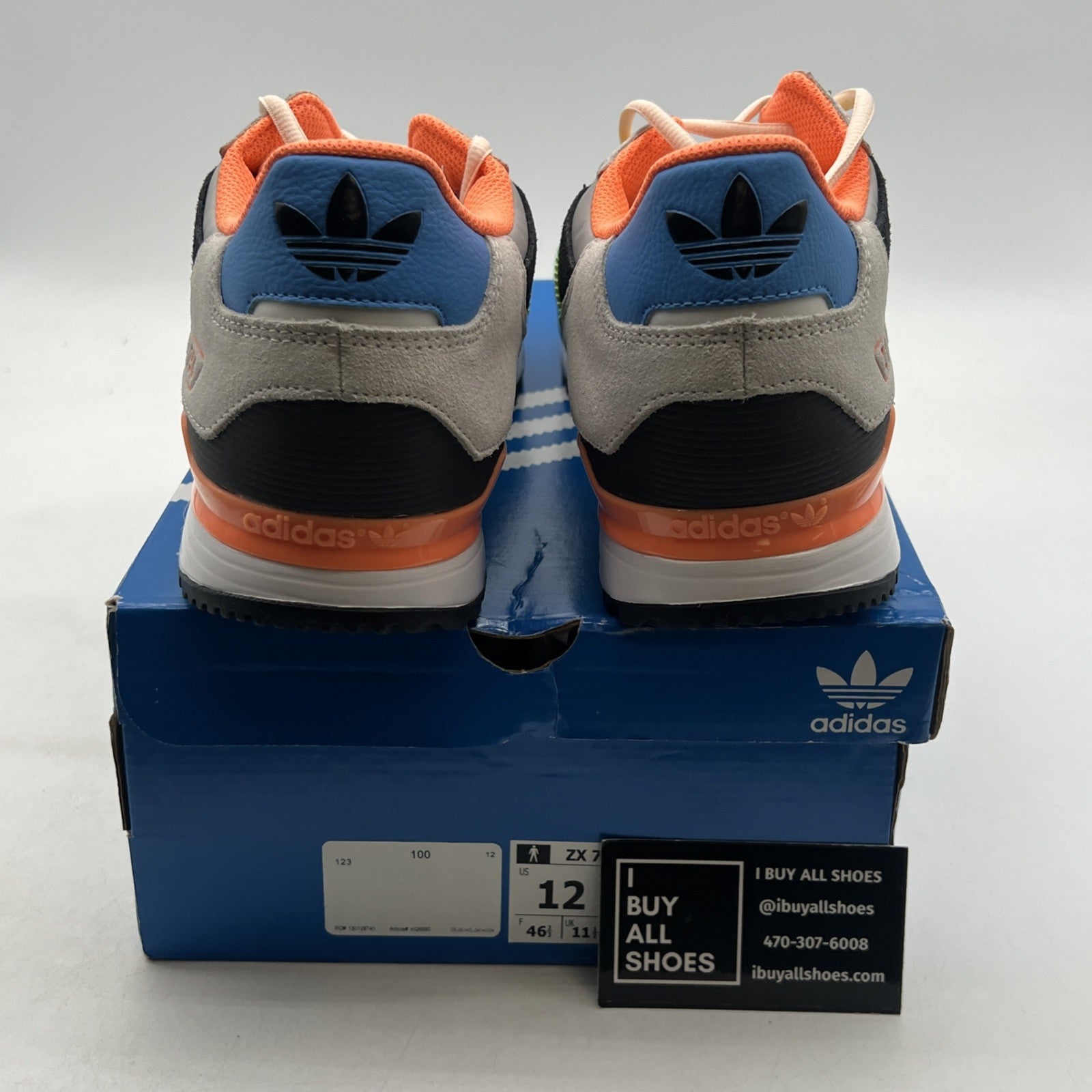 Size 12 - adidas ZX 750 White Beam Green Orange (HQ6680)