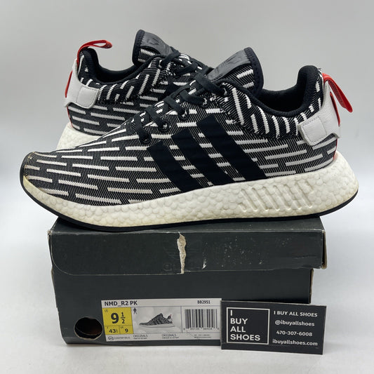 Size 9.5 - Adidas NMD_R2 PK Core Black Stripe (BB2951)