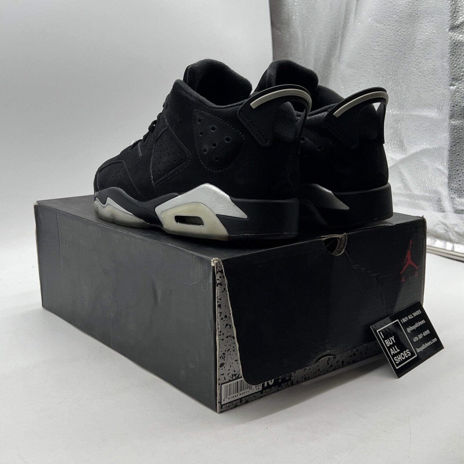 Size 10.5 - Air Jordan 6 Retro Low Chrome (304401-003)