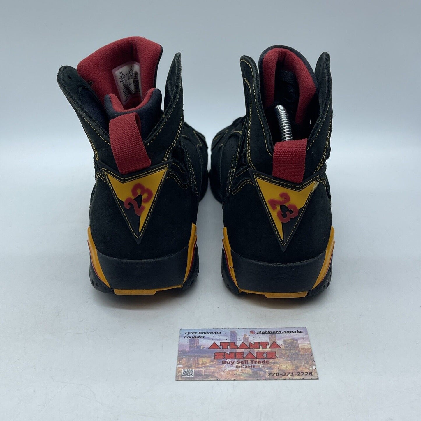 Size 10.5 - Jordan 7 Retro Citrus Yellow Black Suede Red Leather (CU9307-081)