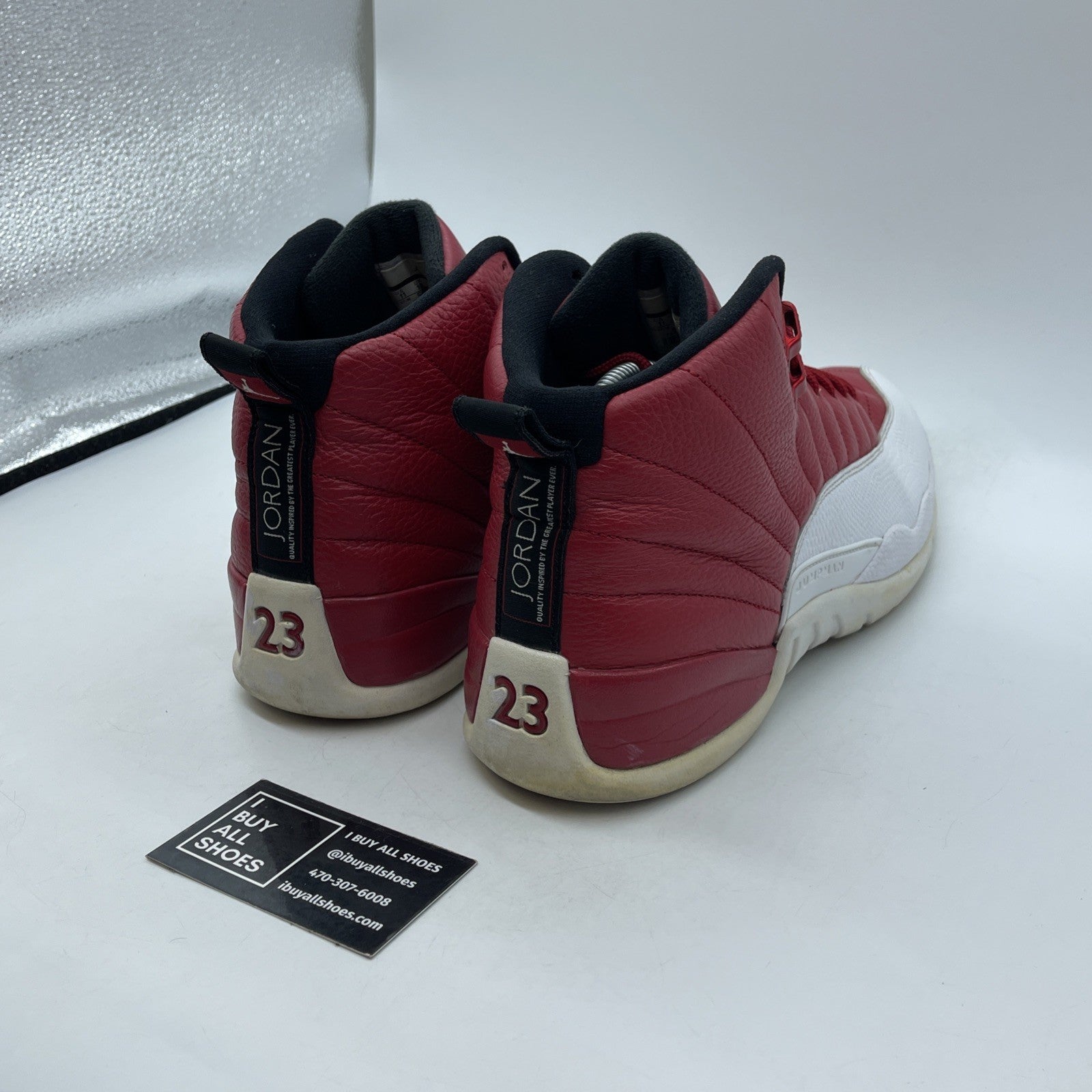 Size 11 - Air Jordan 12 Retro Gym Red White Black Leather (130690-600)