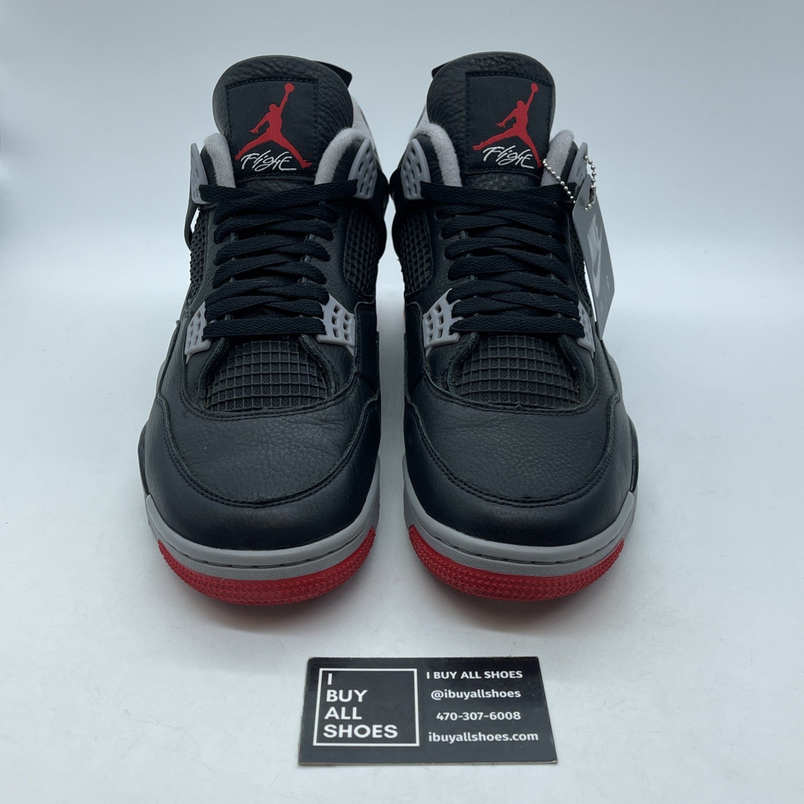 Size 11.5 - Jordan 4 Retro OG Mid Bred 2019 Black Leather (FV5029-006)