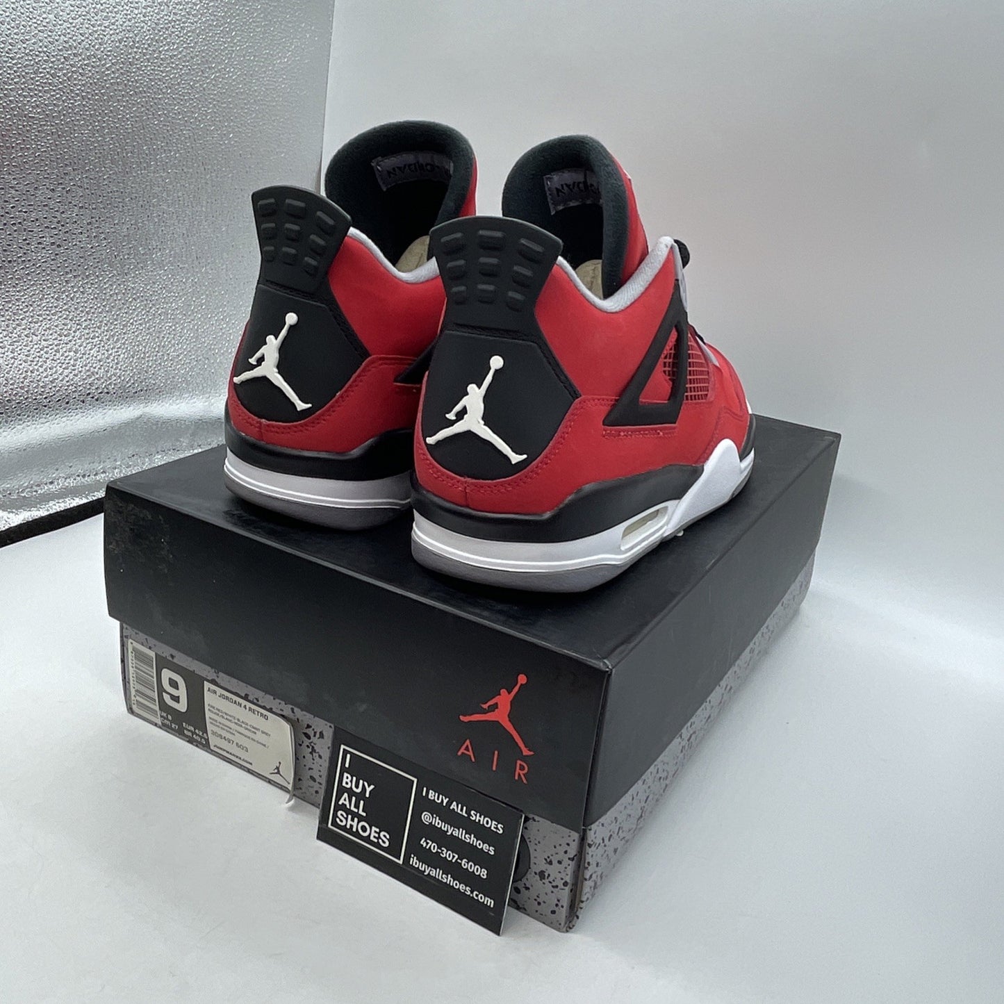 Size 9 - Air Jordan 4 Retro Toro Bravo 2013 (308497-603)