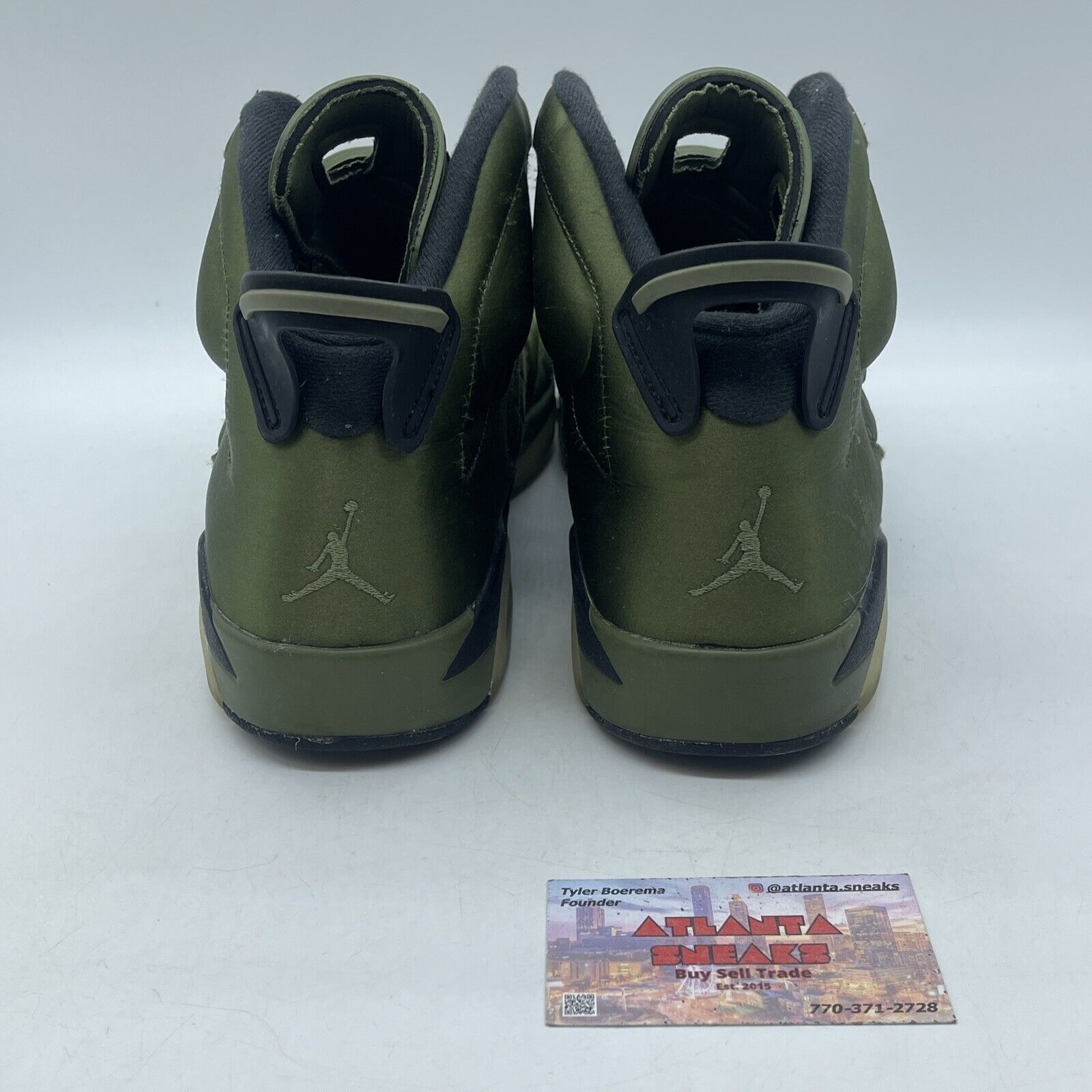 Size 12 - Air Jordan 6 Retro Pinnacle Flight Jacket Green Suede (AH4614-303)