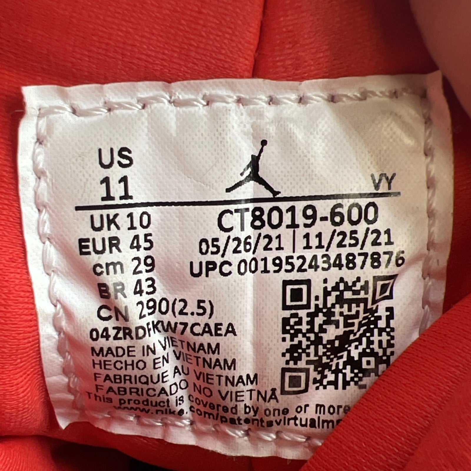 Size 11 - Air Jordan 9 Chile Red (CT8019-600)
