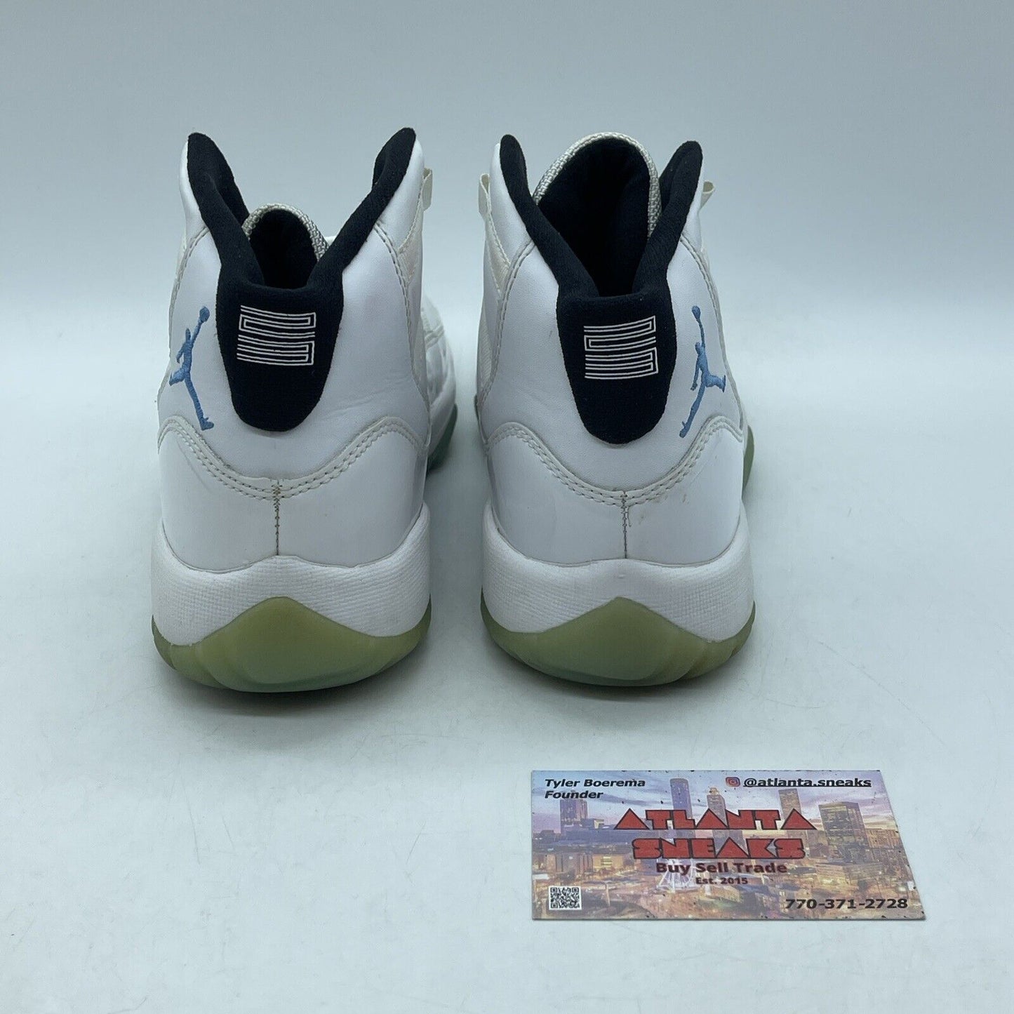 Size 4Y - Nike Air Jordan 11 Retro Legend Blue GS White Leather (378038-117)