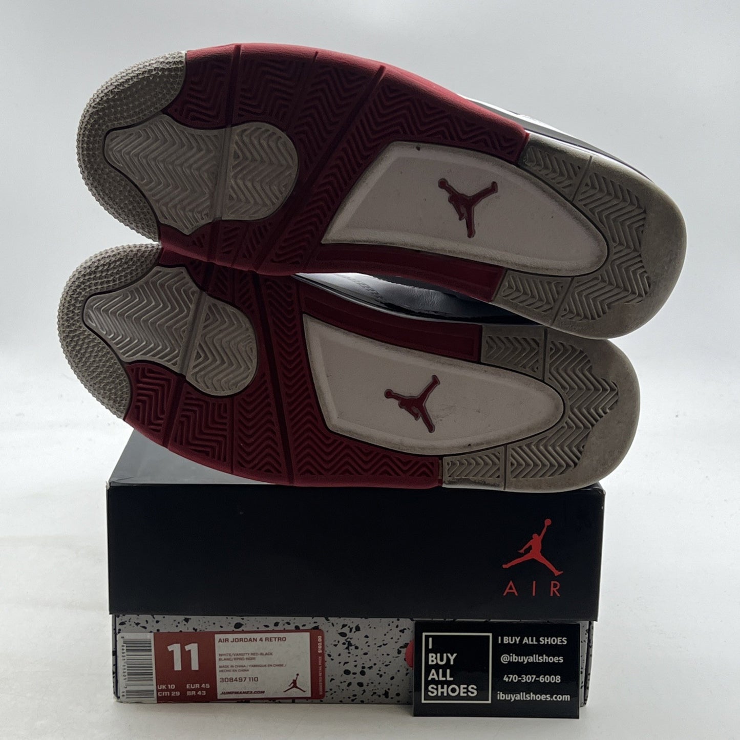 Size 11 - Air Jordan 4 Retro Fire Red 2012 (308497-110)
