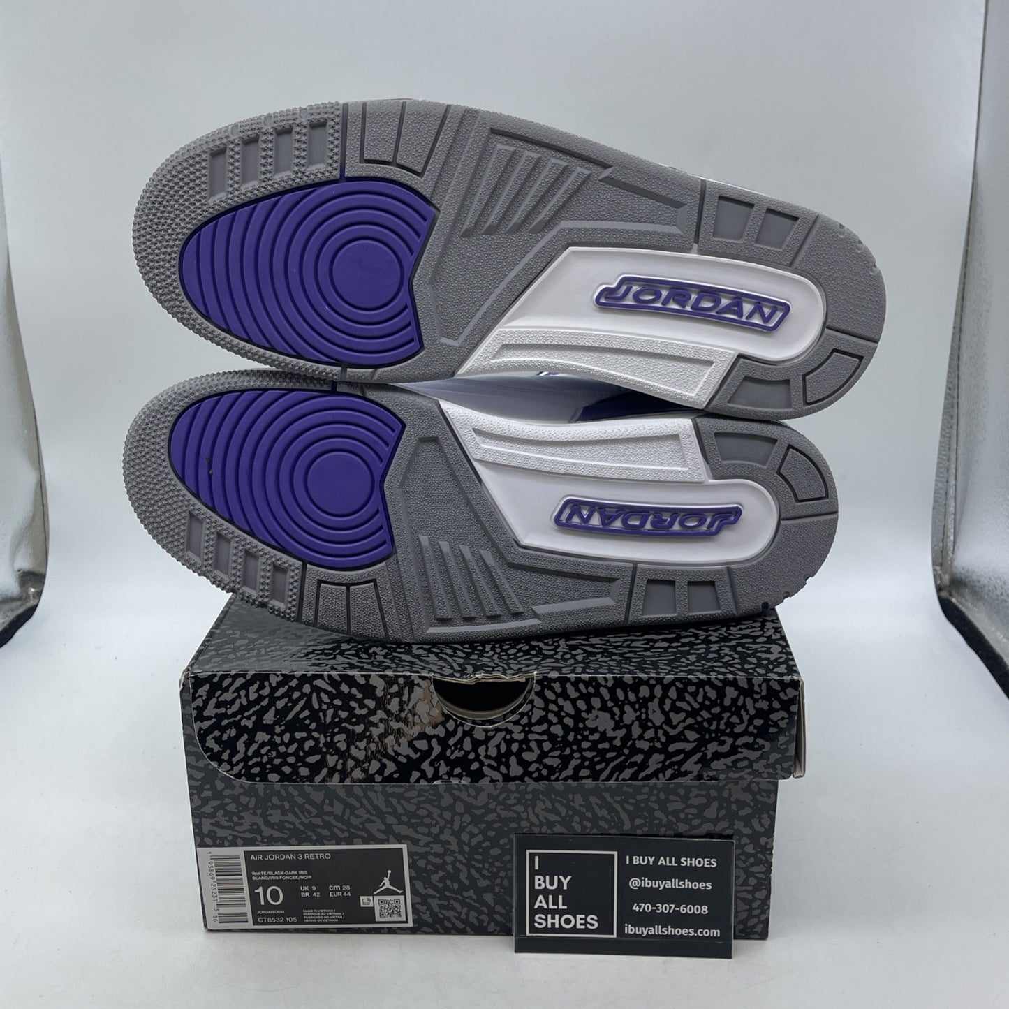 Size 10 - Air Jordan 3 Retro Mid Dark Iris (CT8532-105)