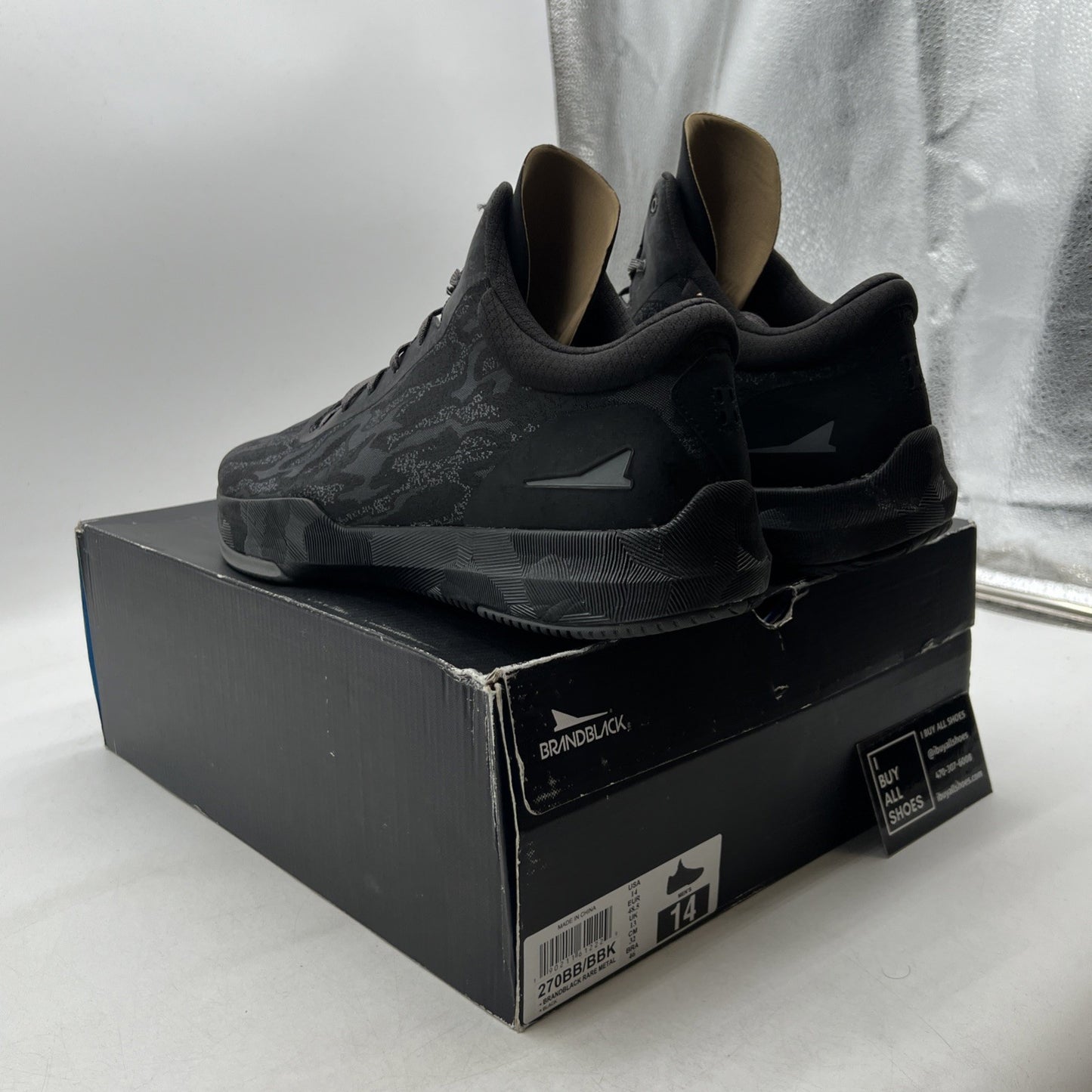 Size 14 - BrandBlack Rare Metal Sneakers (270BB/BBK)