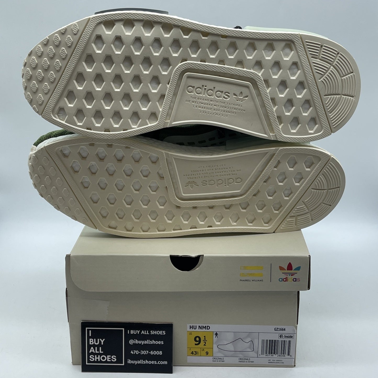 Size 9.5 - adidas BBC Ice Cream x Pharrell x NMD Human Race Running Dog