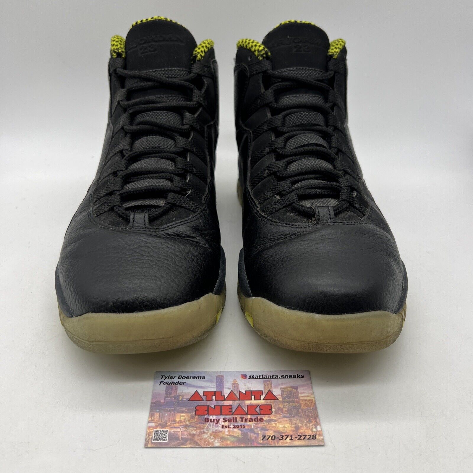 Size 12 - Air Jordan 10 Retro Venom Black Suede Leather (310805-003)