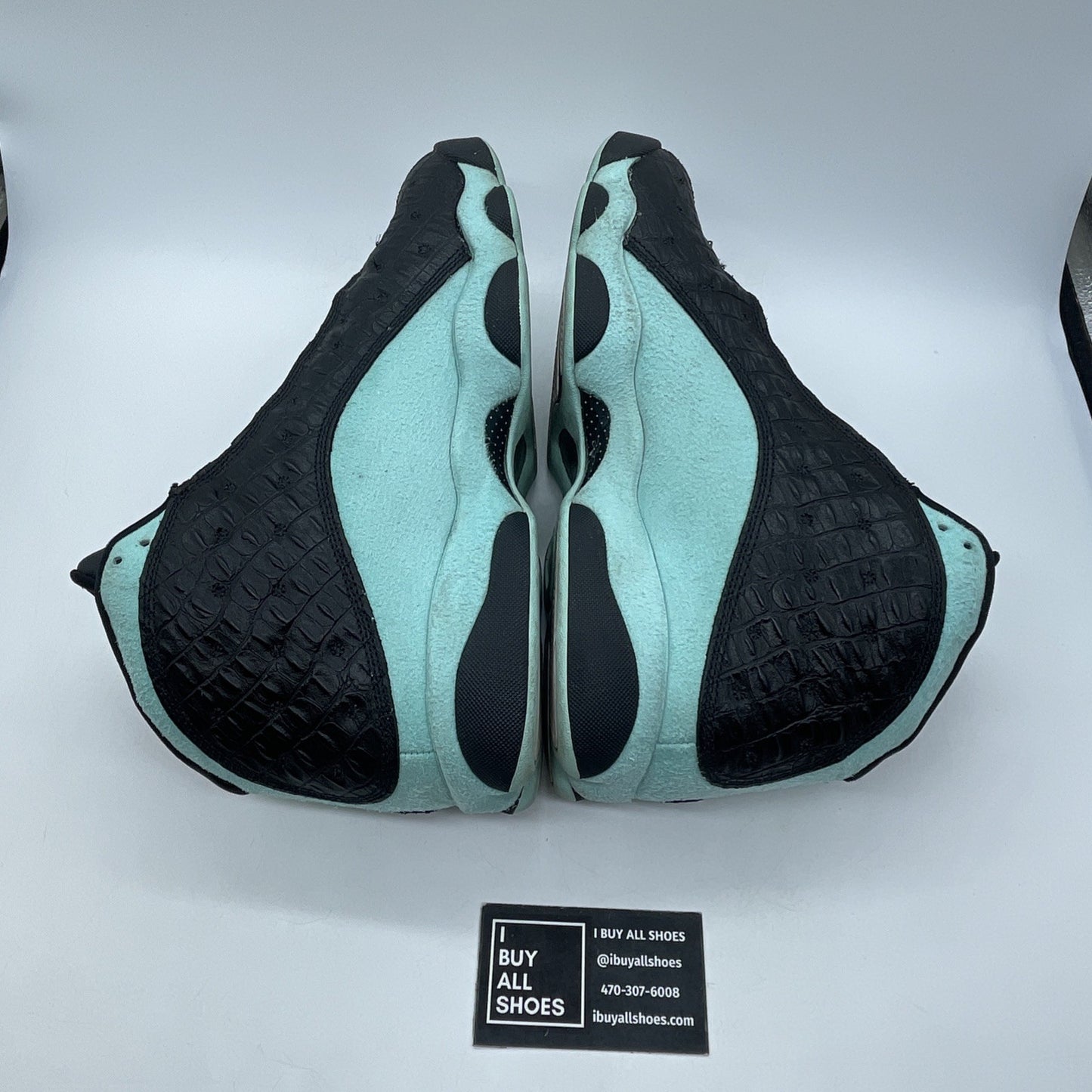 Size 11.5 - Air Jordan 13 Retro Island Green Black Suede Leather (414571-030)