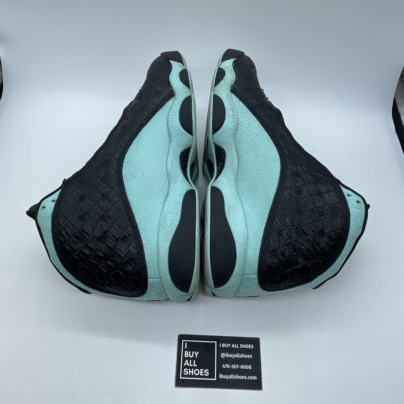 Size 11.5 - Air Jordan 13 Retro Island Green Black Suede Leather (414571-030)