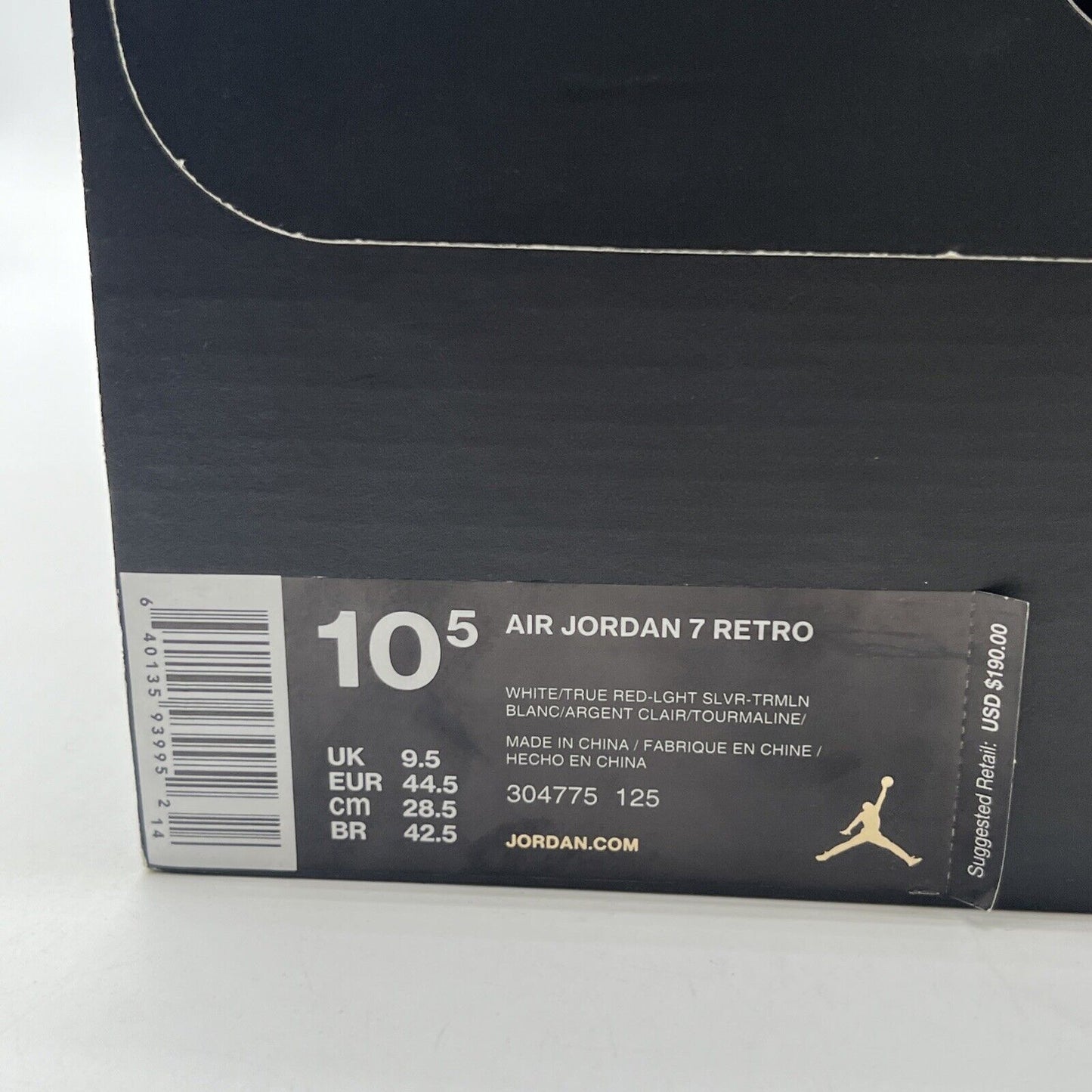 Size 10.5 - Air Jordan 7 Retro 2015 Hare (304775-125)